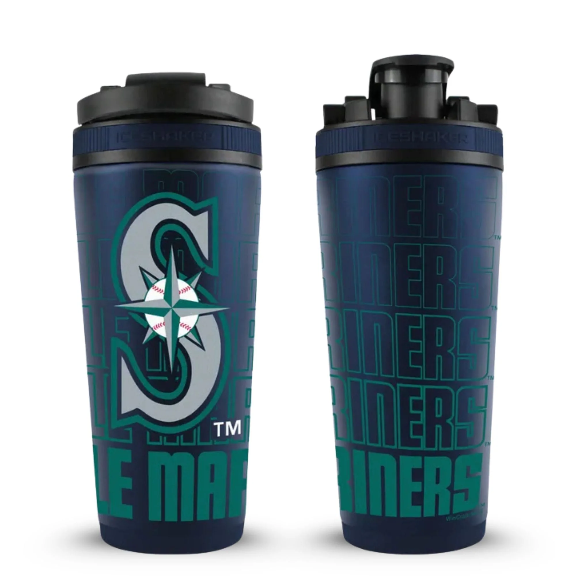 Ice Shaker - Officially Licensed Seattle Mariners 26oz Ice Shaker - Image 3