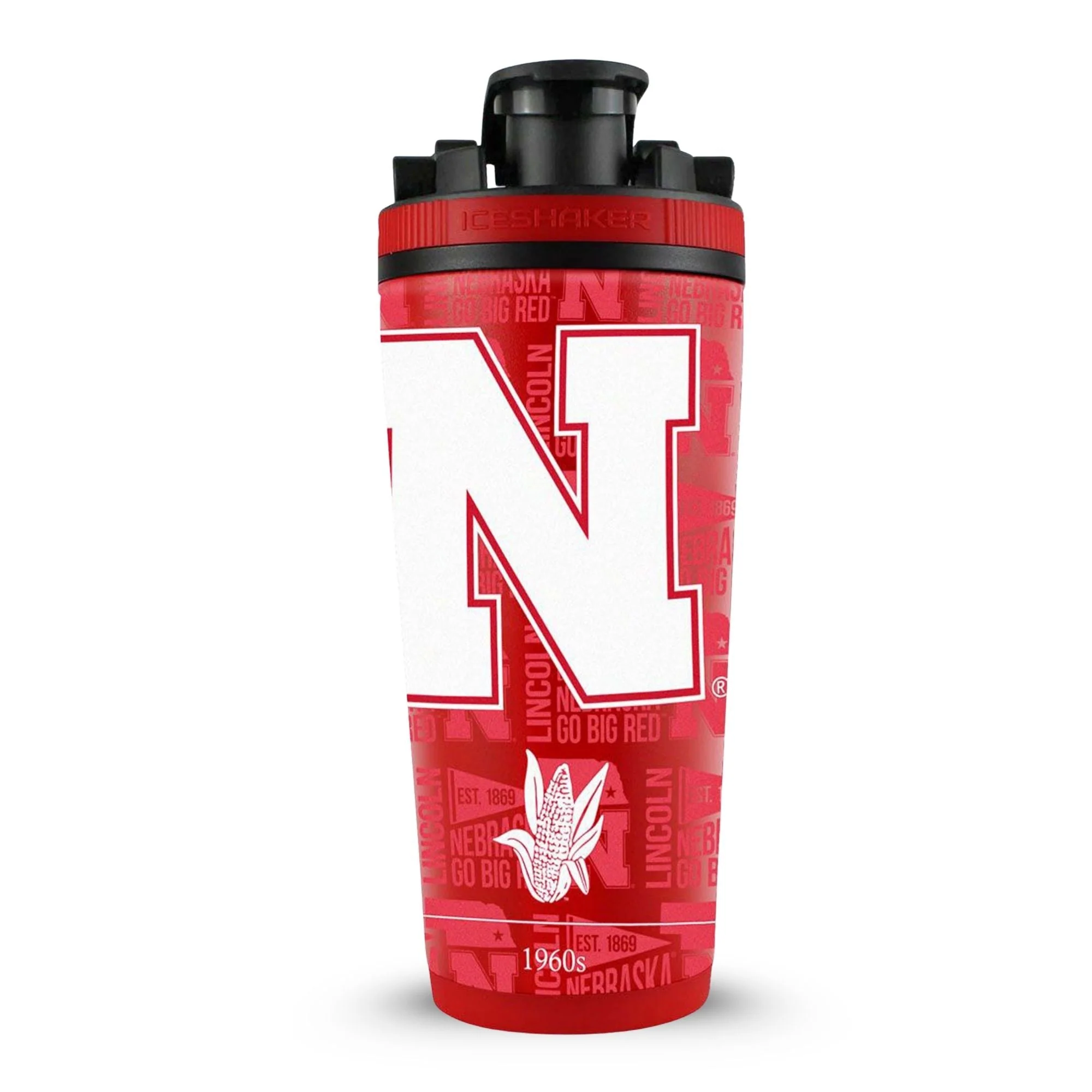Ice Shaker - Officially Licensed University of Nebraska 26oz Ice Shaker - Image 16