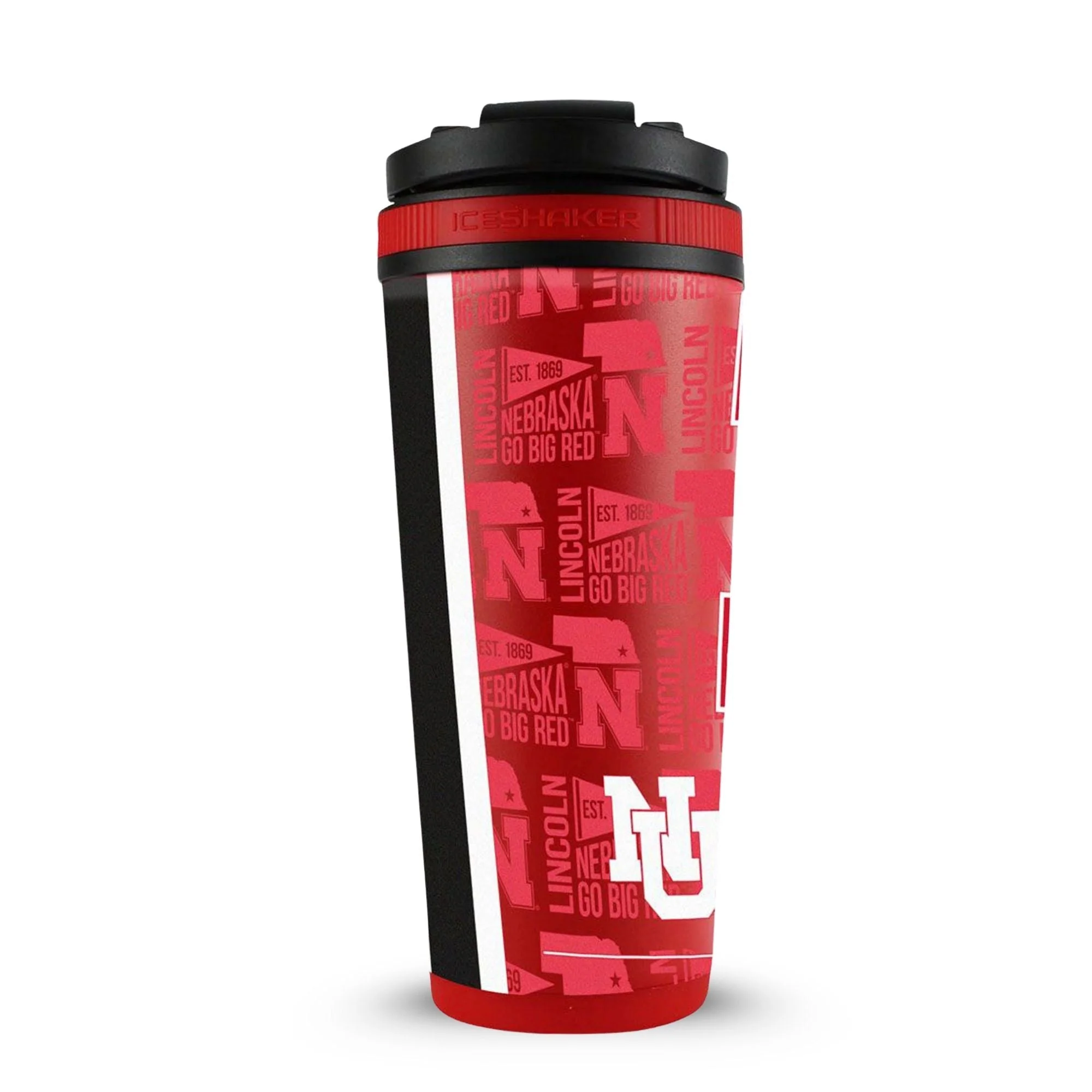 Ice Shaker - Officially Licensed University of Nebraska 26oz Ice Shaker - Image 17