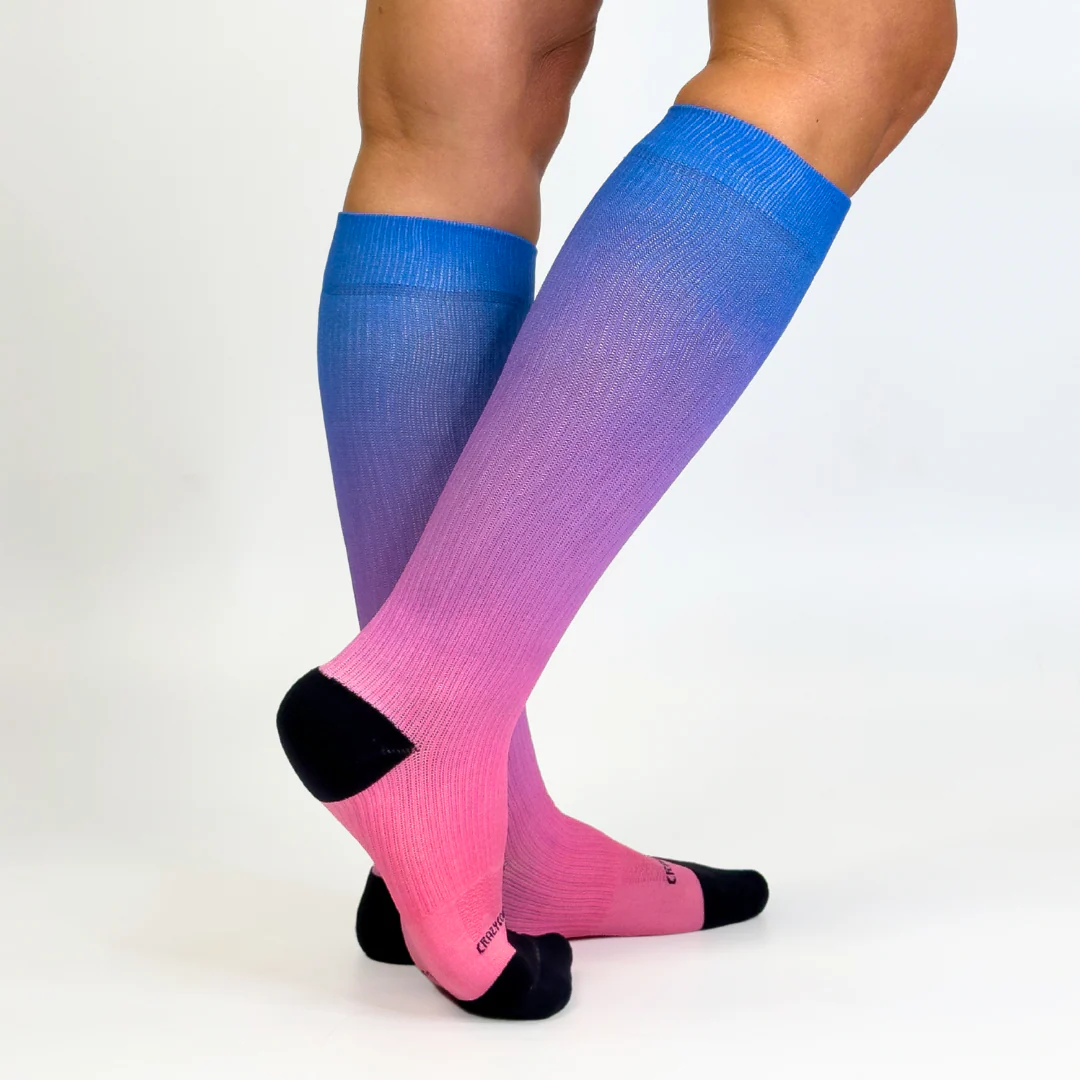 Crazy Compression - Ombré Blue Pink - (Standard & Extra Wide) - Image 2