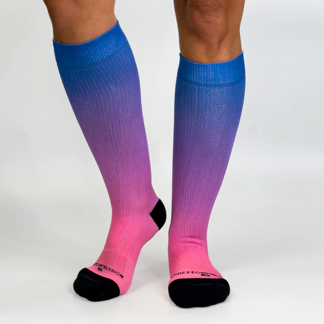 Crazy Compression - Ombré Blue Pink - (Standard & Extra Wide) - Image 3