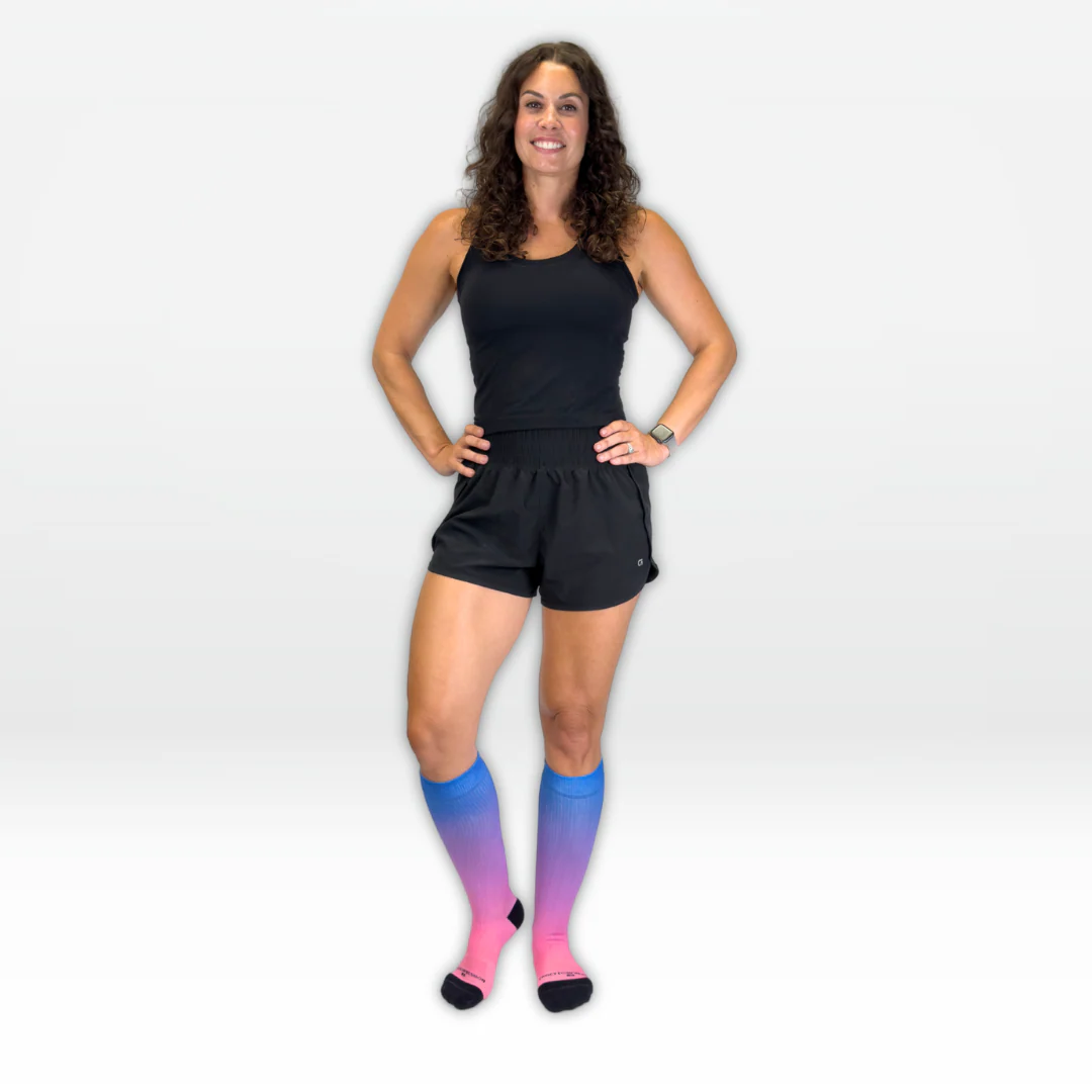 Crazy Compression - Ombré Blue Pink - (Standard & Extra Wide) - Image 6