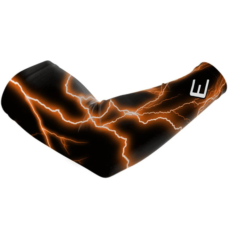 Elite Athletic Gear - Orange lightning arm sleeve