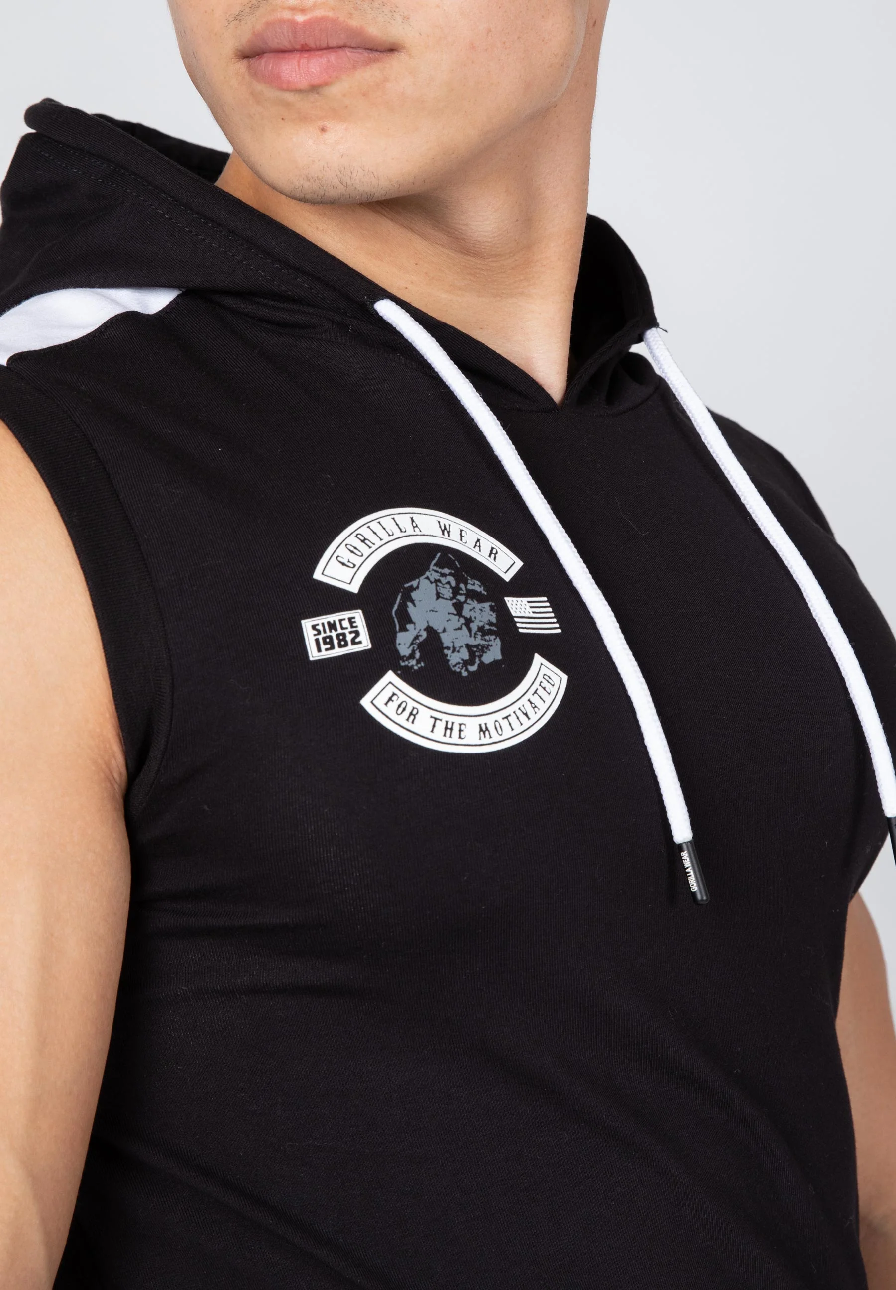 Gorilla Wear - Oswego S/L Hooded T-shirt - Black - Image 3