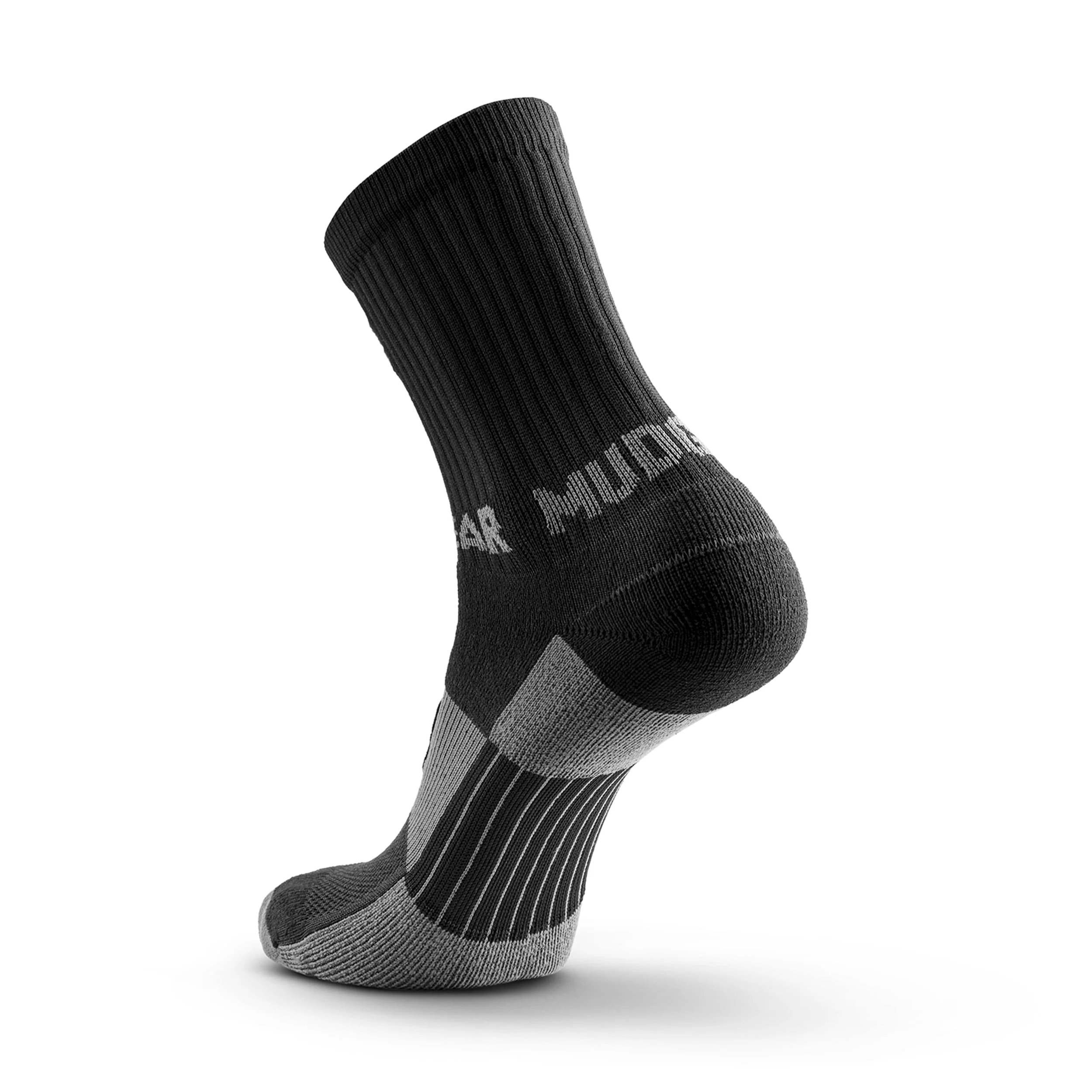 Mudgear - Performance Hiking/Trekking Sock - Black/Gray (2 Pair Pack) - Image 12
