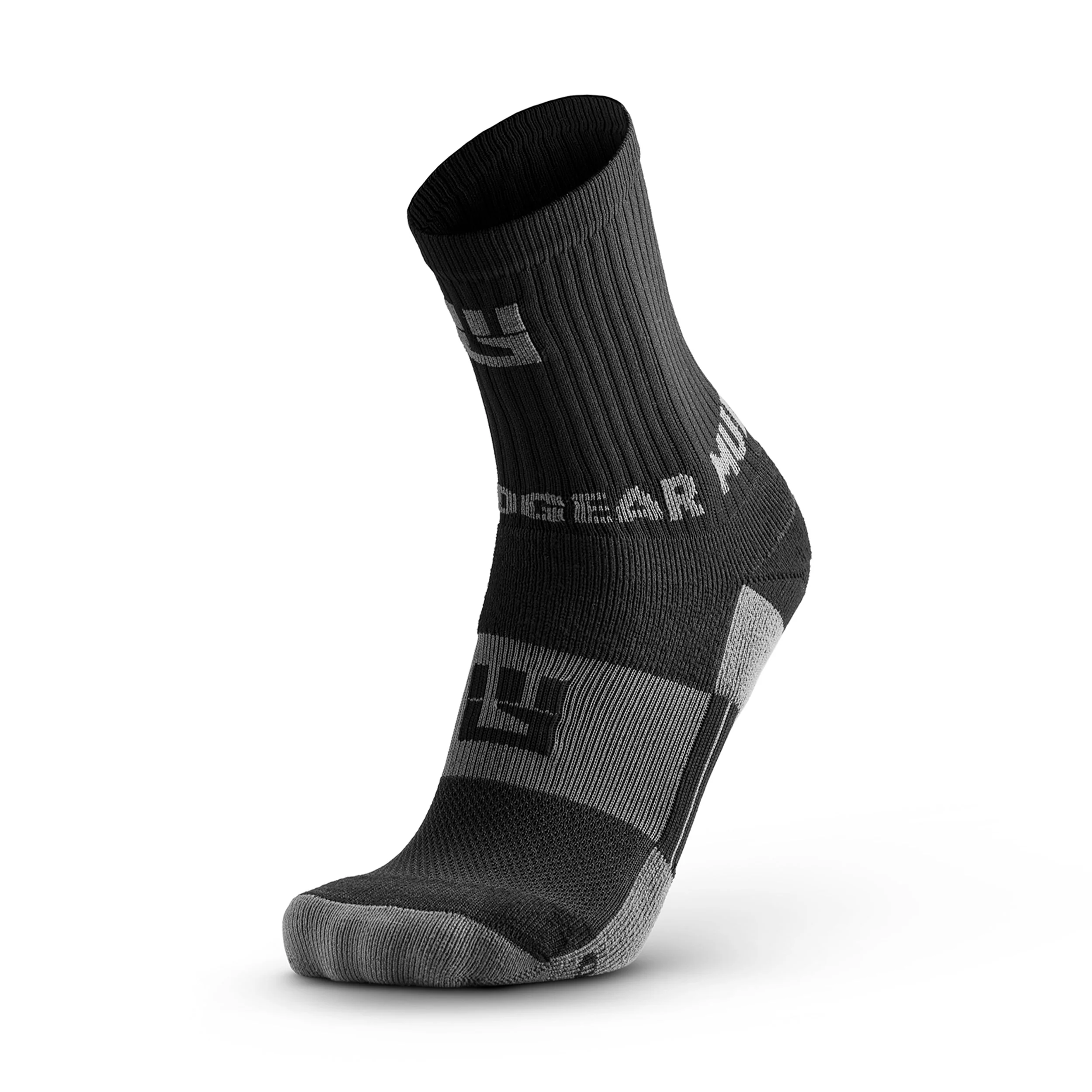 Mudgear - Performance Hiking/Trekking Sock - Black/Gray (2 Pair Pack) - Image 14