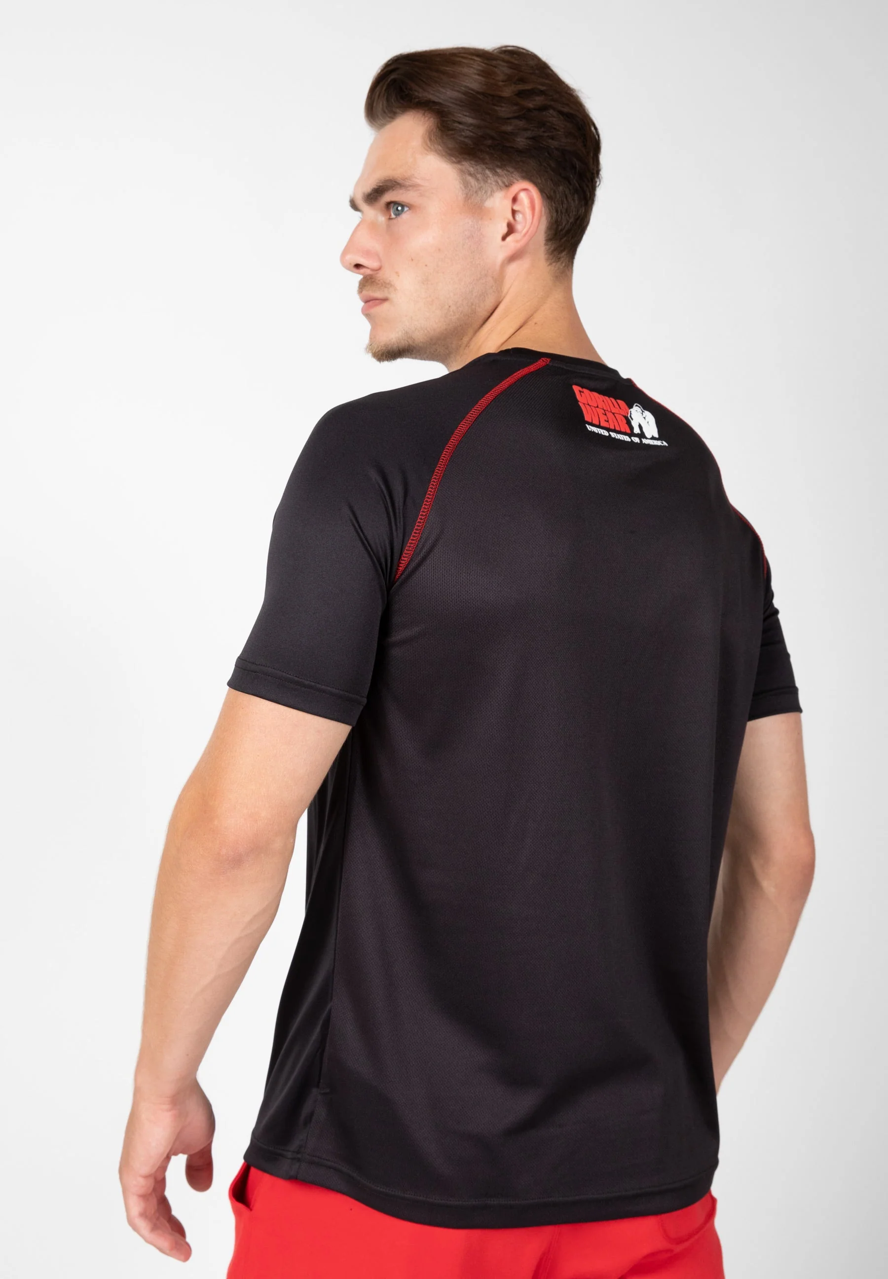 Gorilla Wear - Performance T-Shirt - Black/Red - Image 2