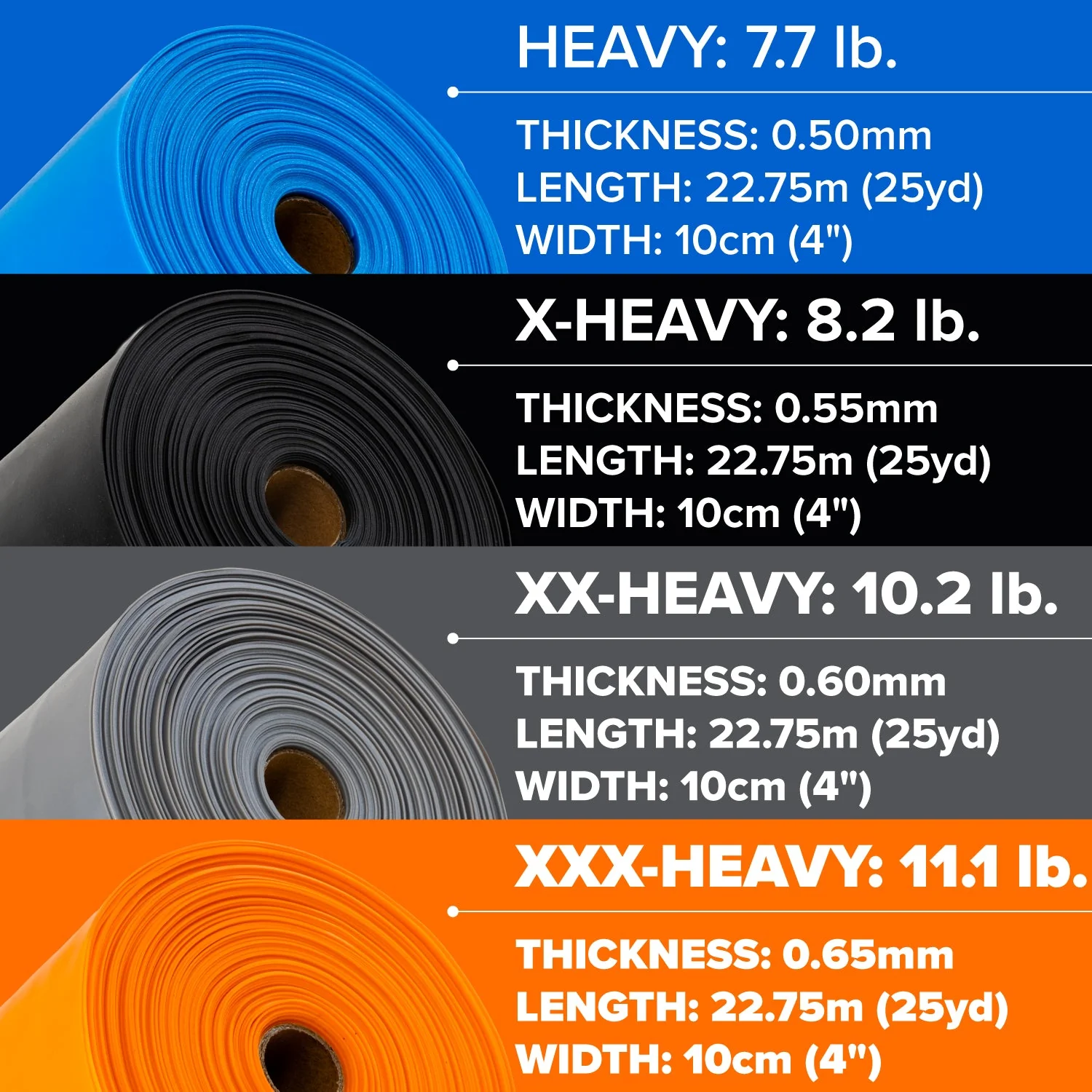 Serious Steel Fitness - Physical Therapy Exercise Bands - 4" x 25 Yards - Image 20