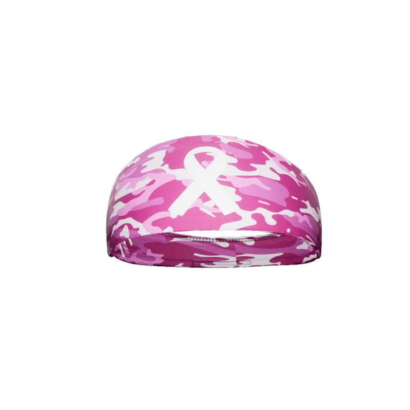 Elite Athletic Gear - Pink Camo Breast Cancer Headband - Image 5