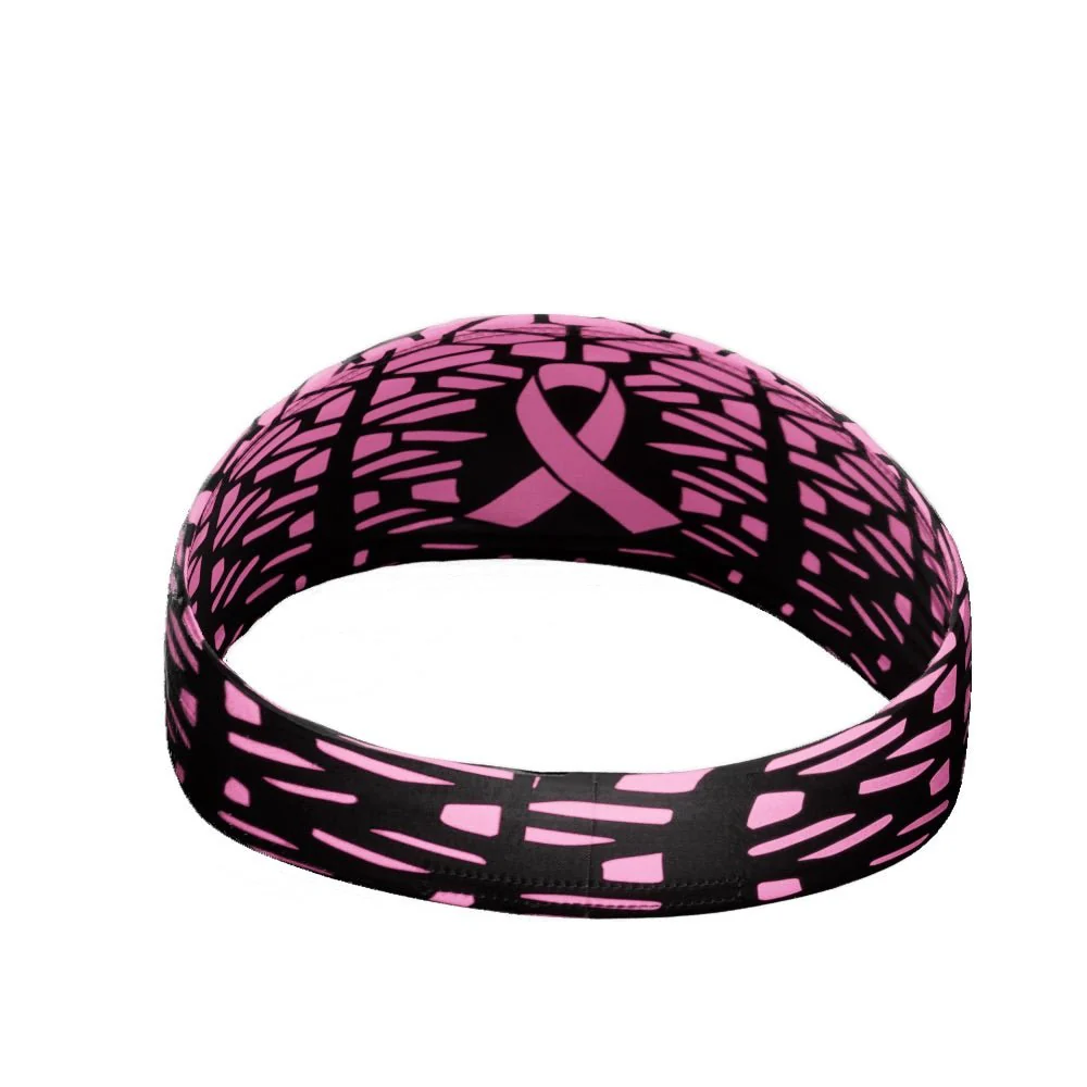 Elite Athletic Gear - Pink Honeycomb Breast Cancer Headband - Image 3