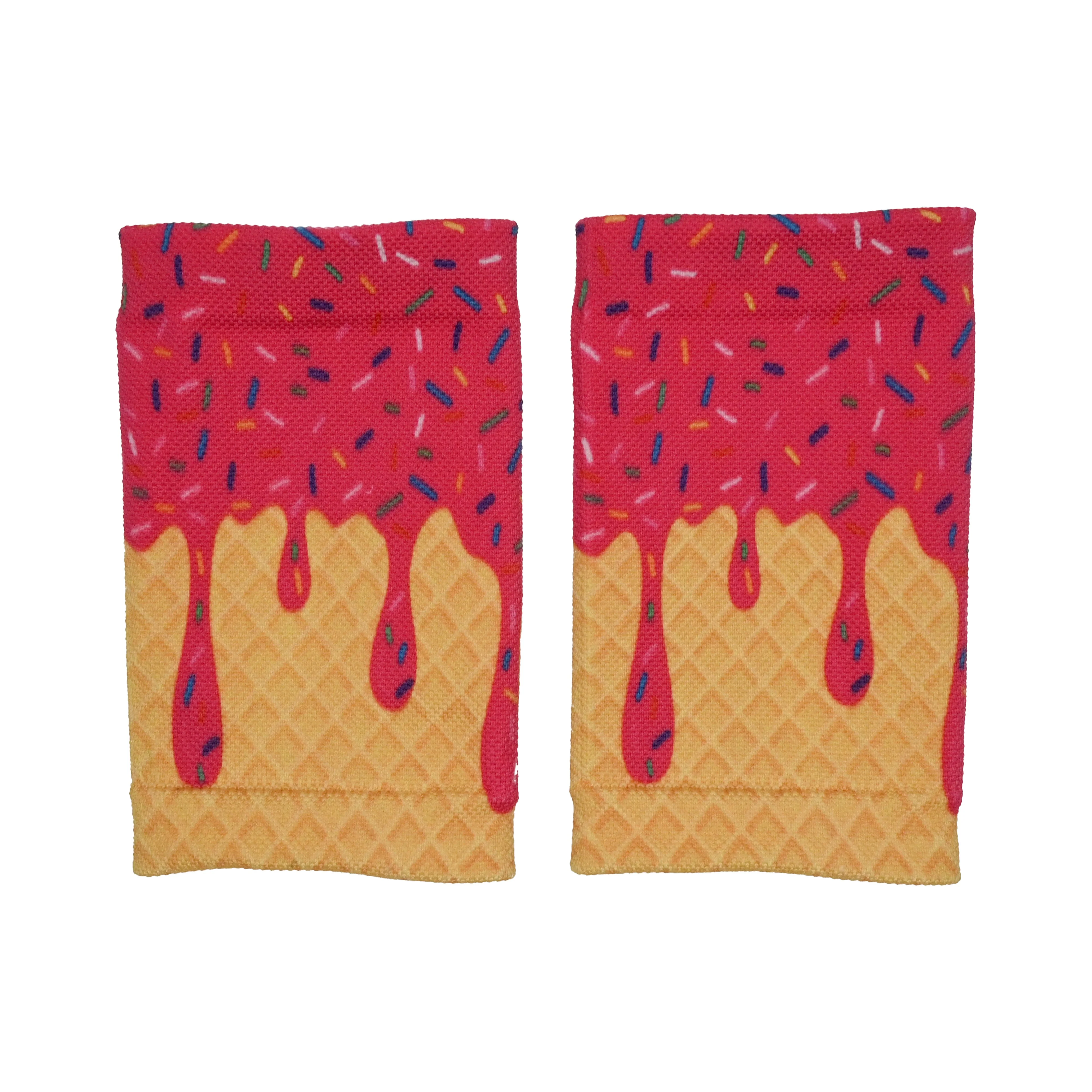 Elite Athletic Gear - Pink Ice Cream Wrist Support Sleeves - Image 2