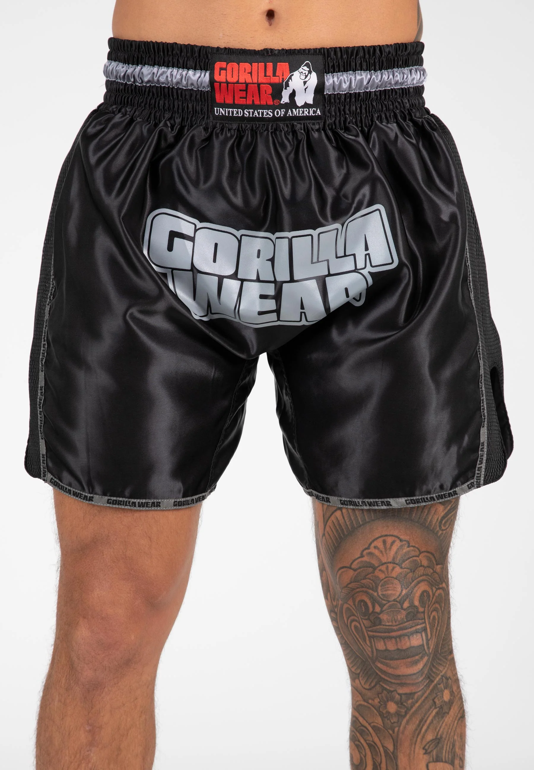 Gorilla Wear - Piru Muay Thai Shorts - Black - Image 6