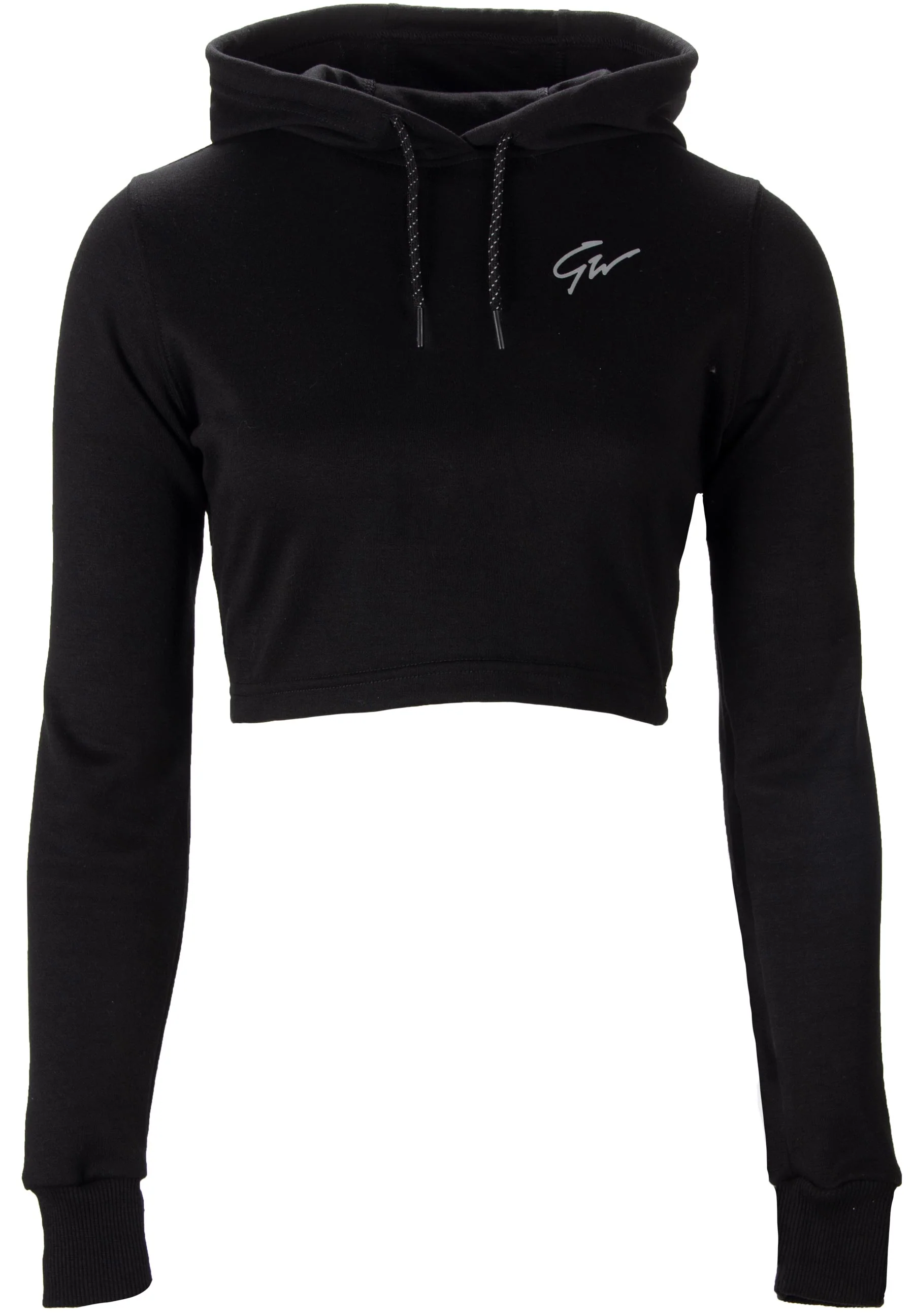 Gorilla Wear - Pixley Crop Top Hoodie - Black - Image 6