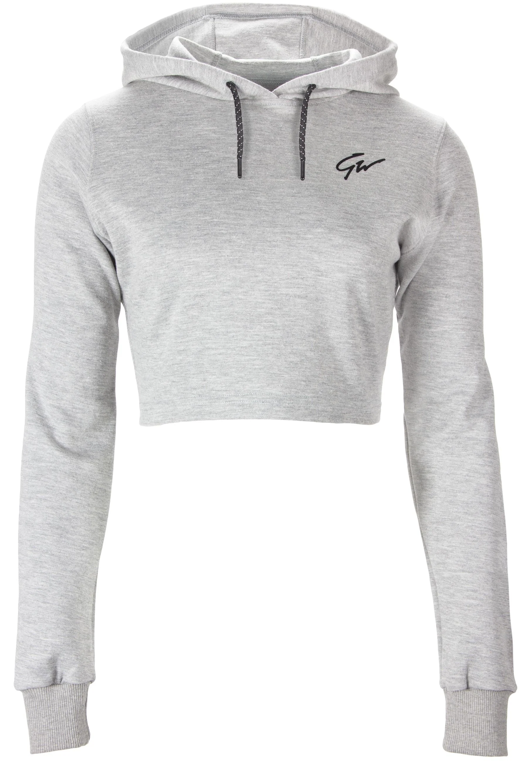 Gorilla Wear - Pixley Crop Top Hoodie - Gray - Image 5