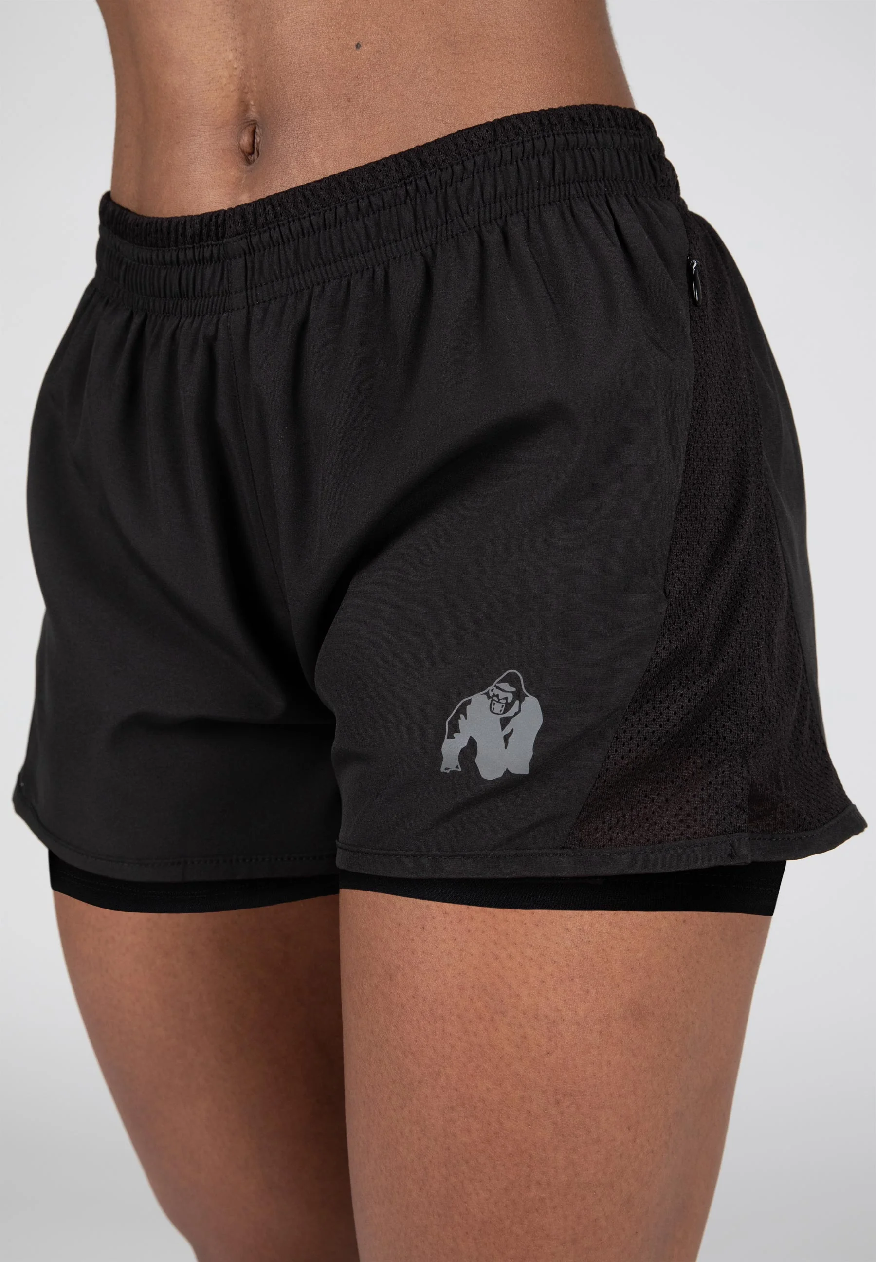 Gorilla Wear - Portland 2-In-1 Shorts - Black - Image 4