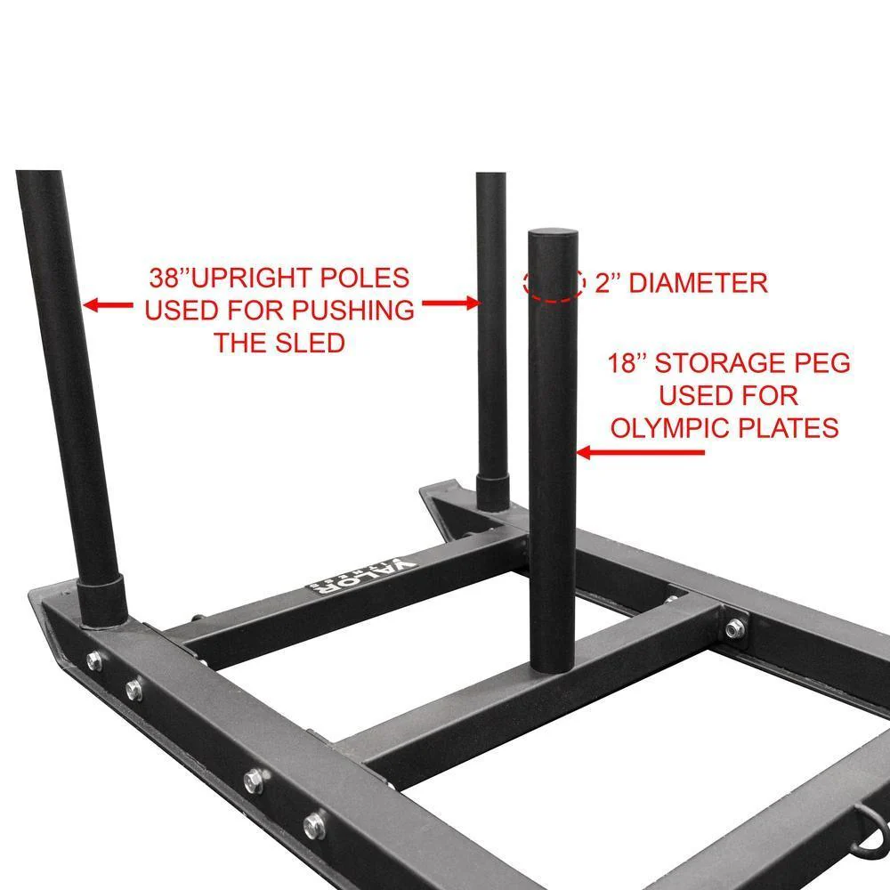 Valor Fitness - Power Sled Push Pull Drag w/ Shoulder Harness - Image 9