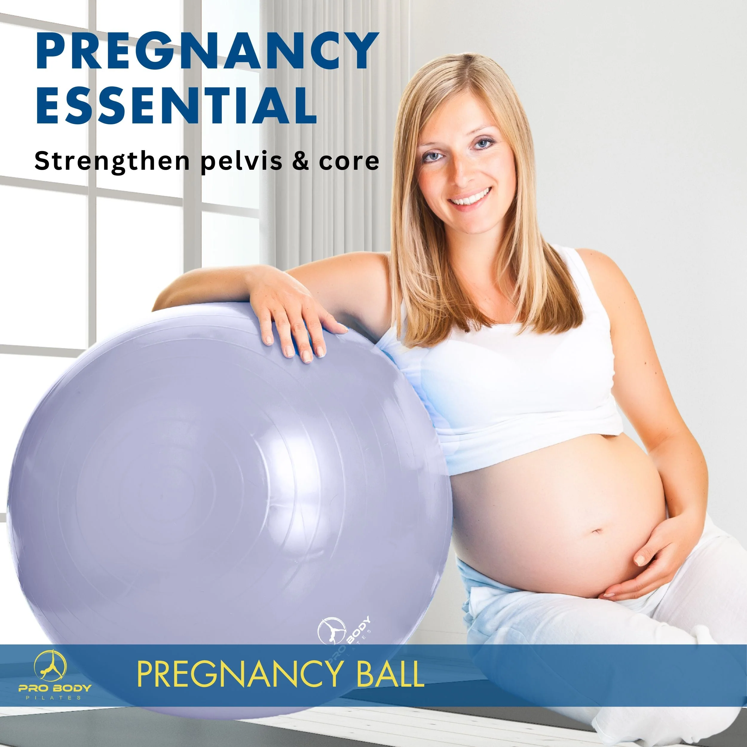 ProBody Pilates - Pregnancy Ball for Maternity, Labor and Birth. Includes Pregnancy Guide. (Lilac) - Image 2