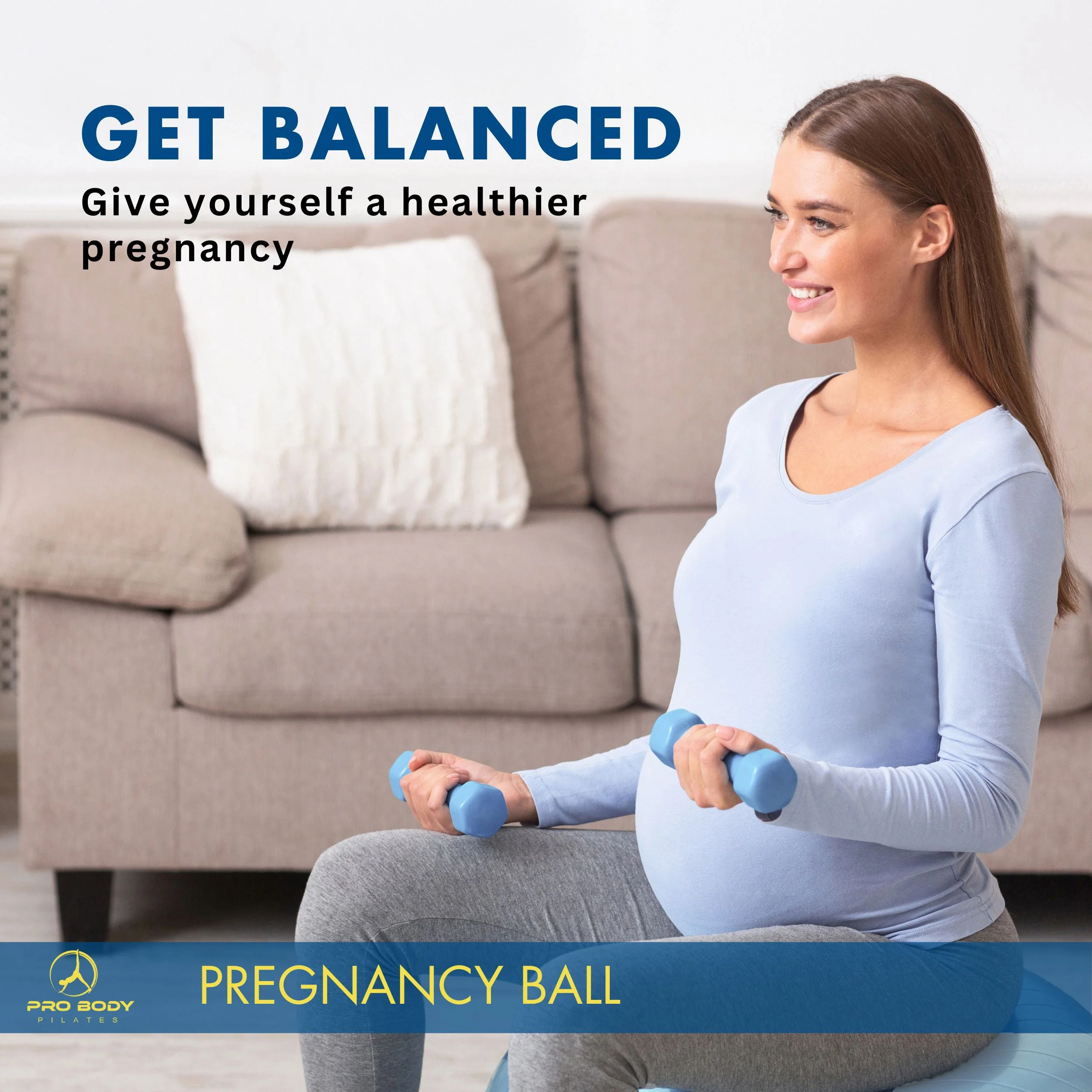 ProBody Pilates - Pregnancy Ball for Maternity, Labor and Birth. Includes Pregnancy Guide. (Lilac) - Image 5