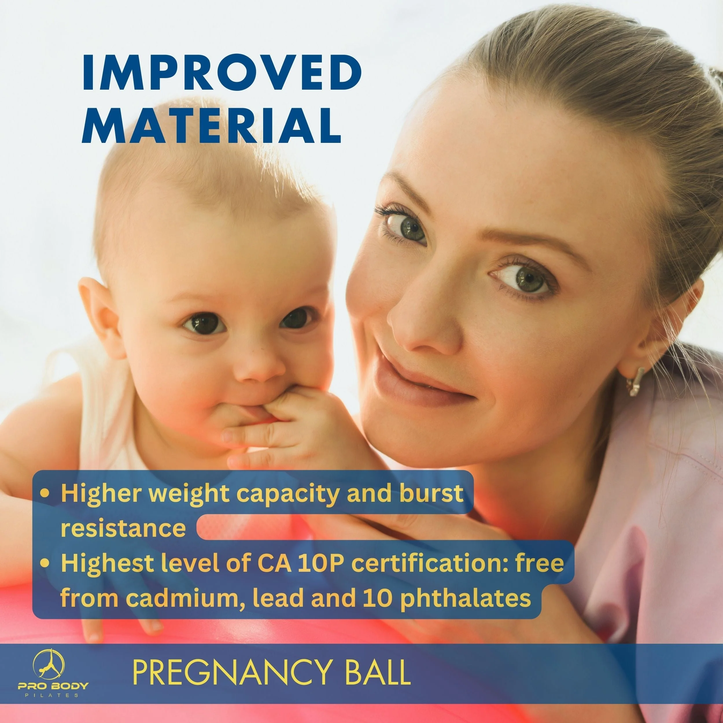 ProBody Pilates - Pregnancy Ball for Maternity, Labor and Birth. Includes Pregnancy Guide. (Lilac) - Image 7
