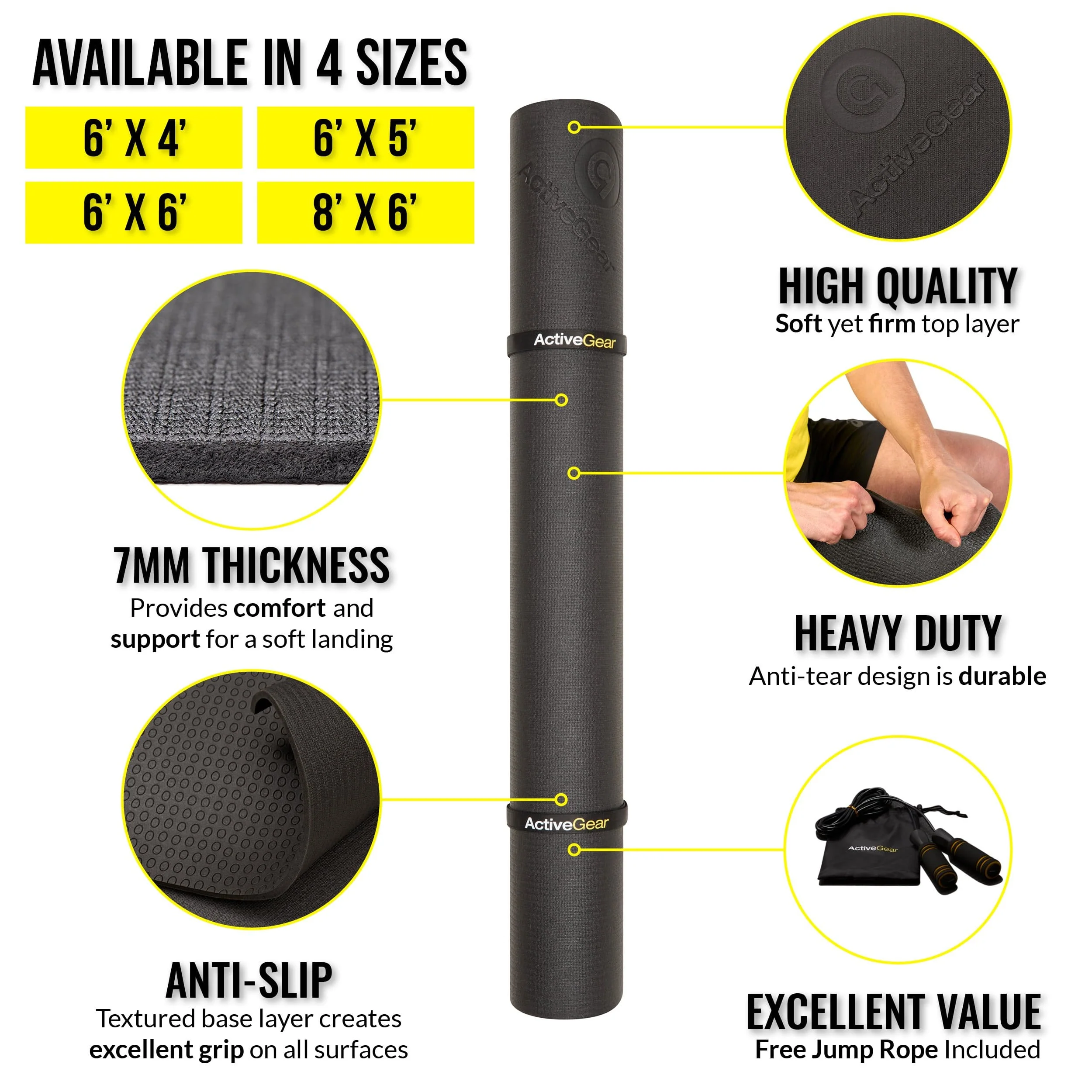 ActiveGear - Premium Large Exercise Mats - Image 9