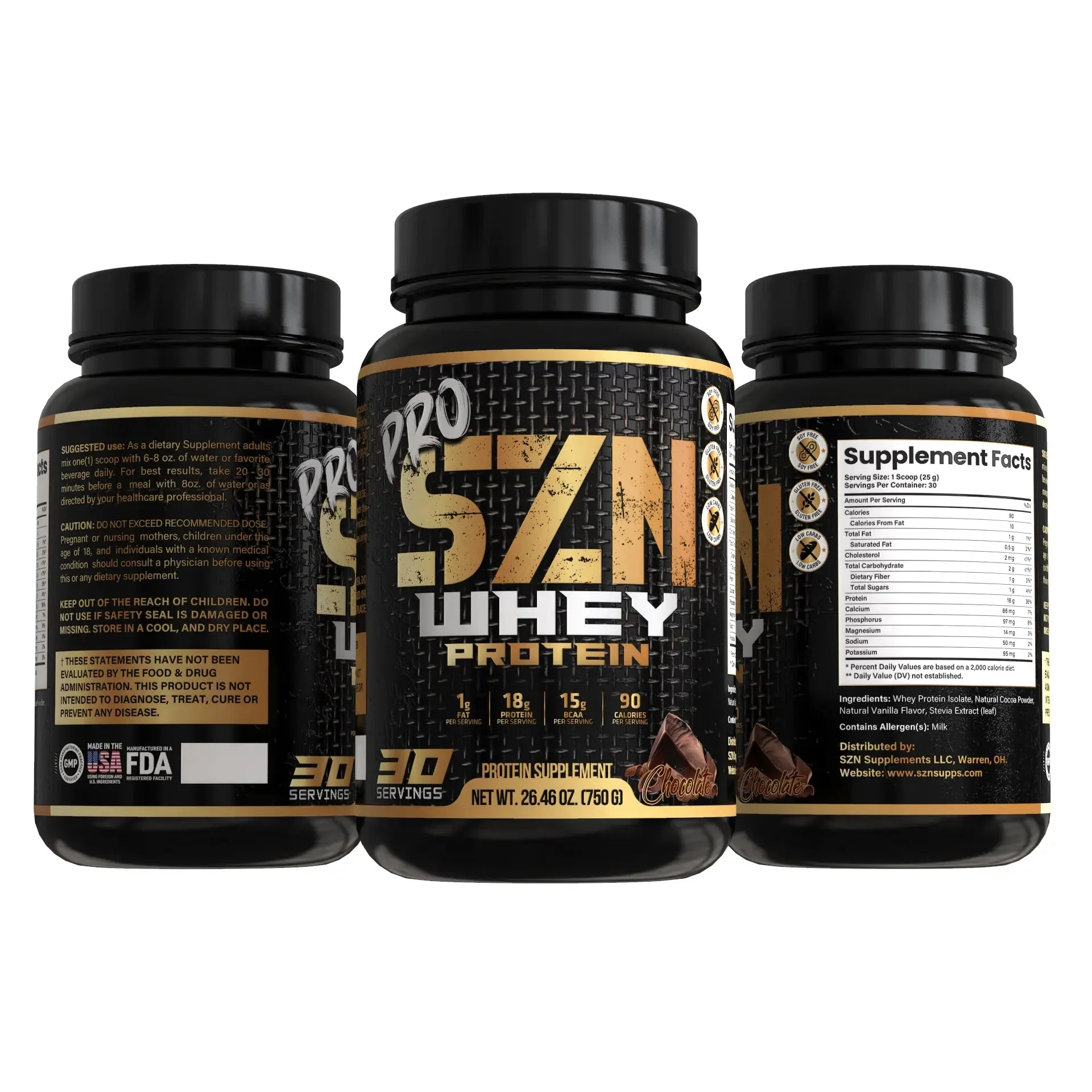 Szn Supplements - Pro-SZN Chocolate Whey Protein - Image 2