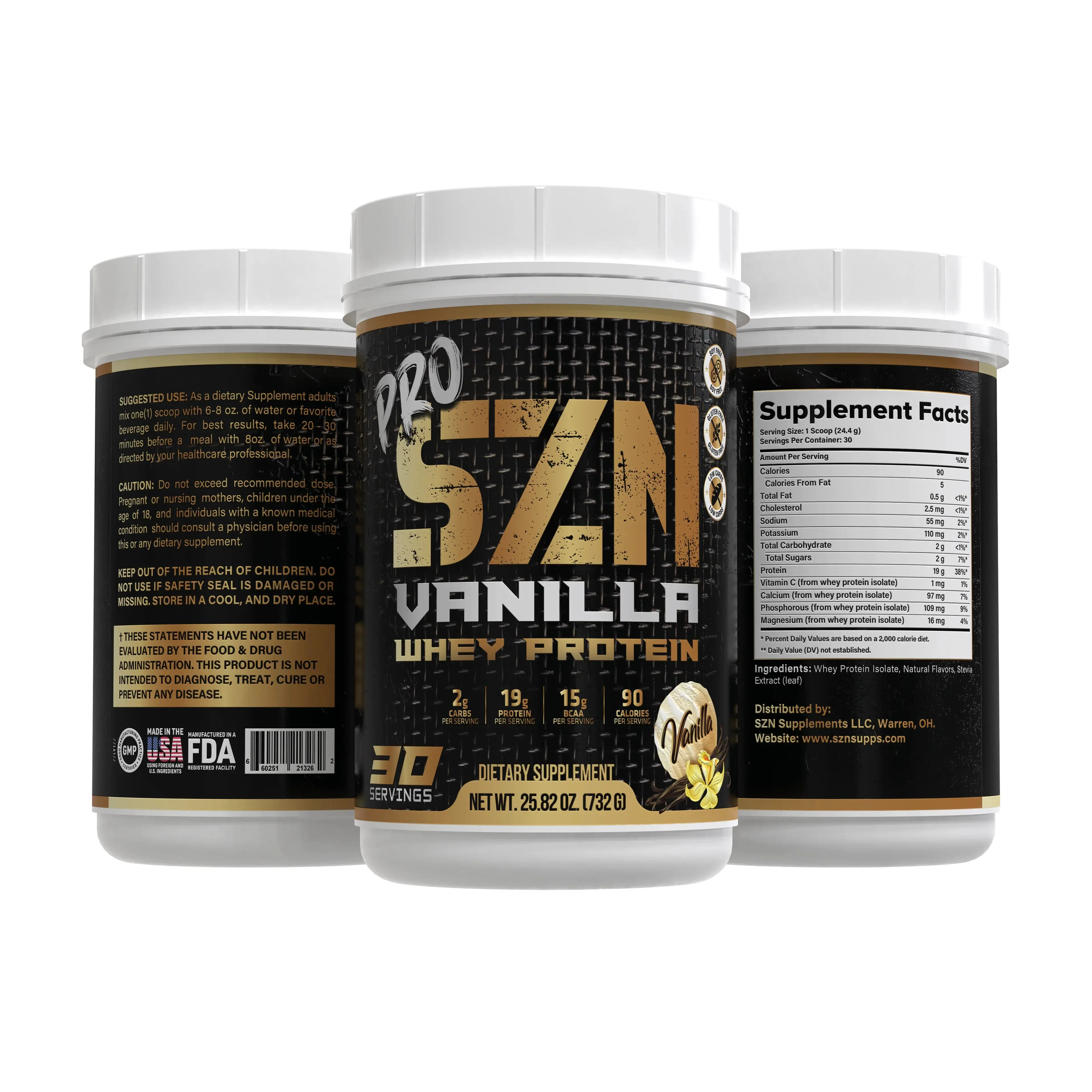 Szn Supplements - Pro-SZN Vanilla Whey Protein - Image 3