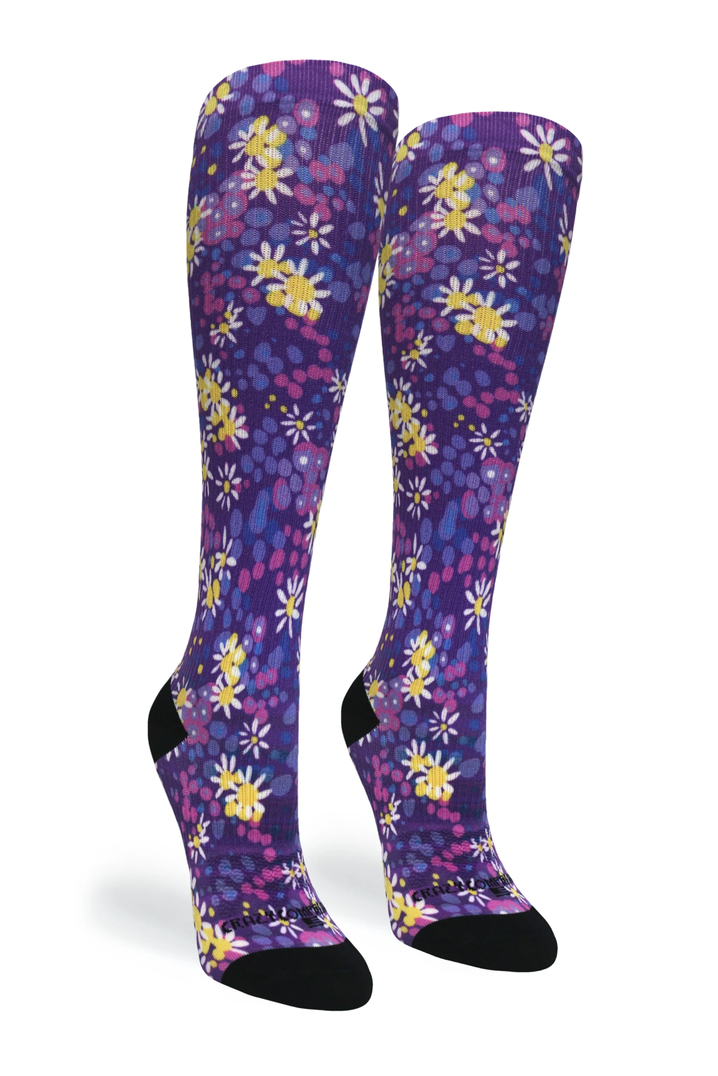 Crazy Compression - Purple Petals - (Standard & Extra Wide) - Image 3