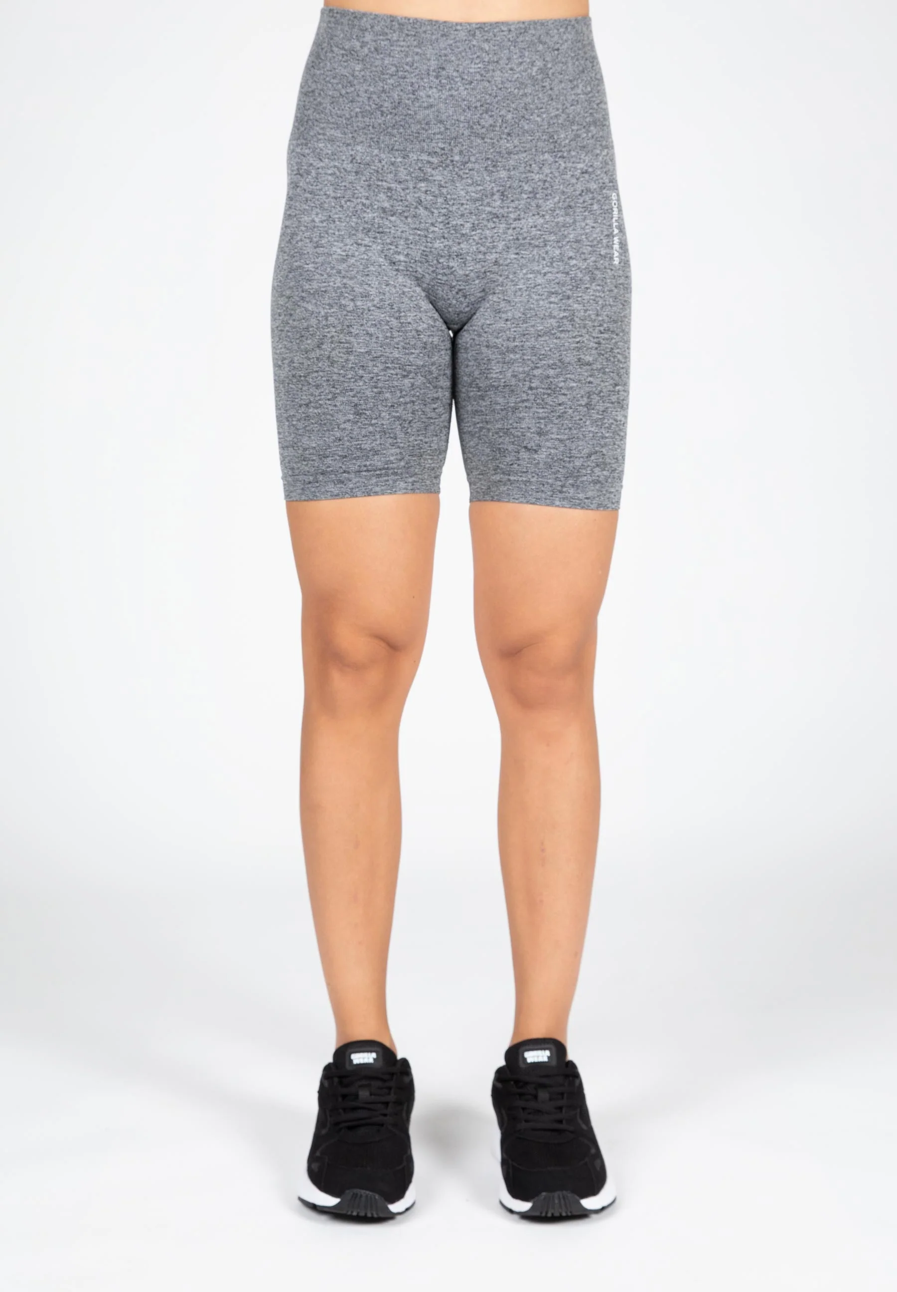 Gorilla Wear - Quincy Seamless Cycling Shorts - Gray Melange - Image 3