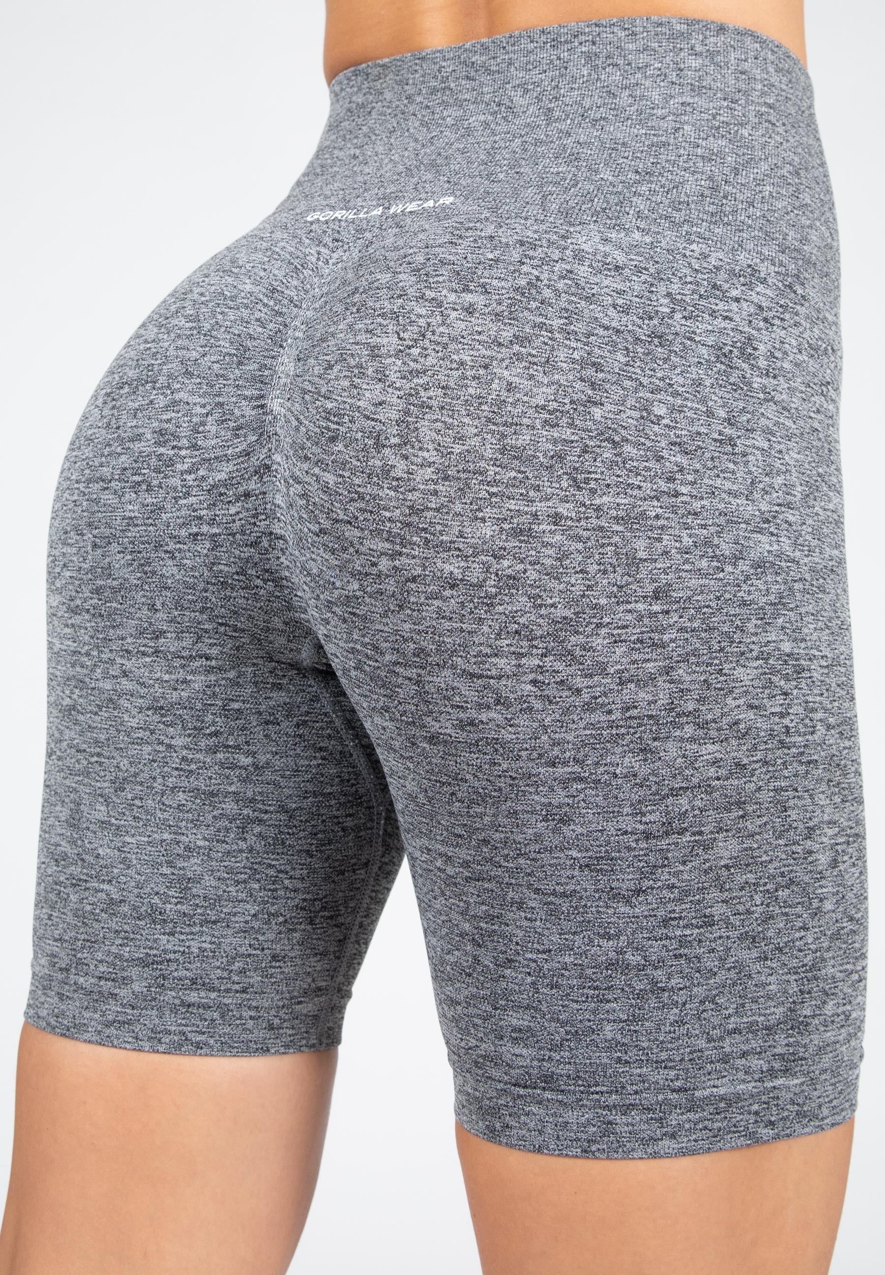 Gorilla Wear - Quincy Seamless Cycling Shorts - Gray Melange - Image 7