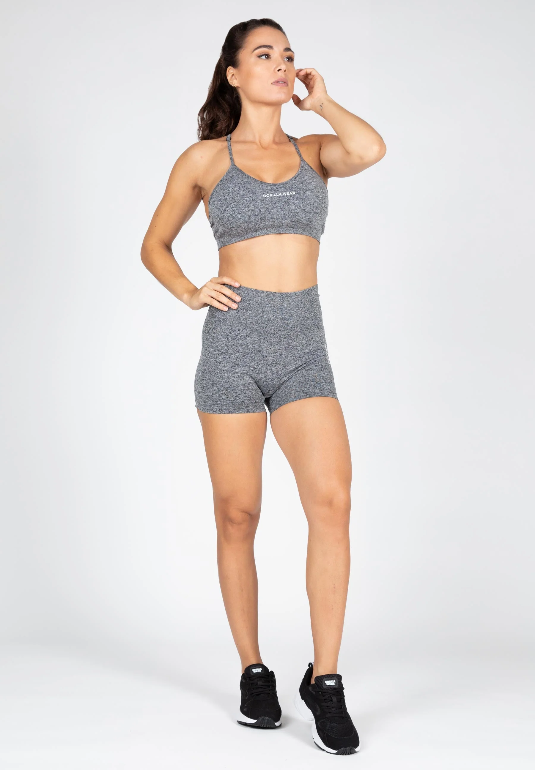 Gorilla Wear - Quincy Seamless Shorts - Gray Melange - Image 2