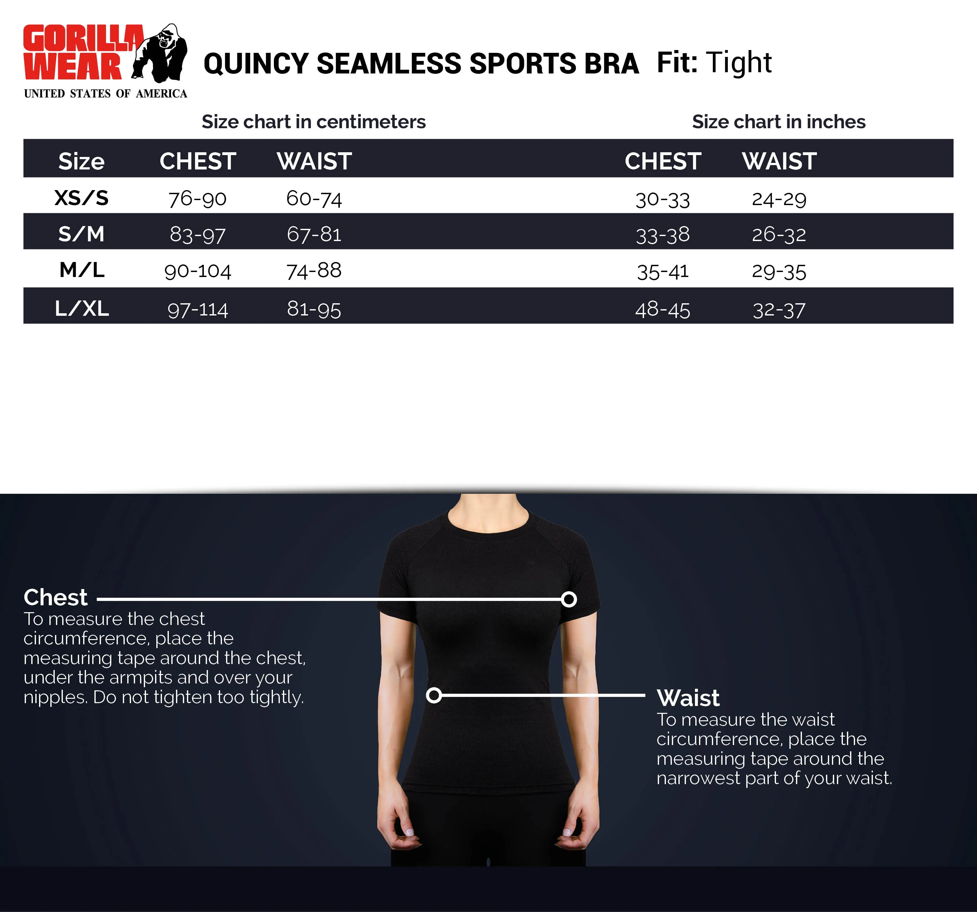 Gorilla Wear - Quincy Seamless Sport Bra - Gray Melange - Image 7