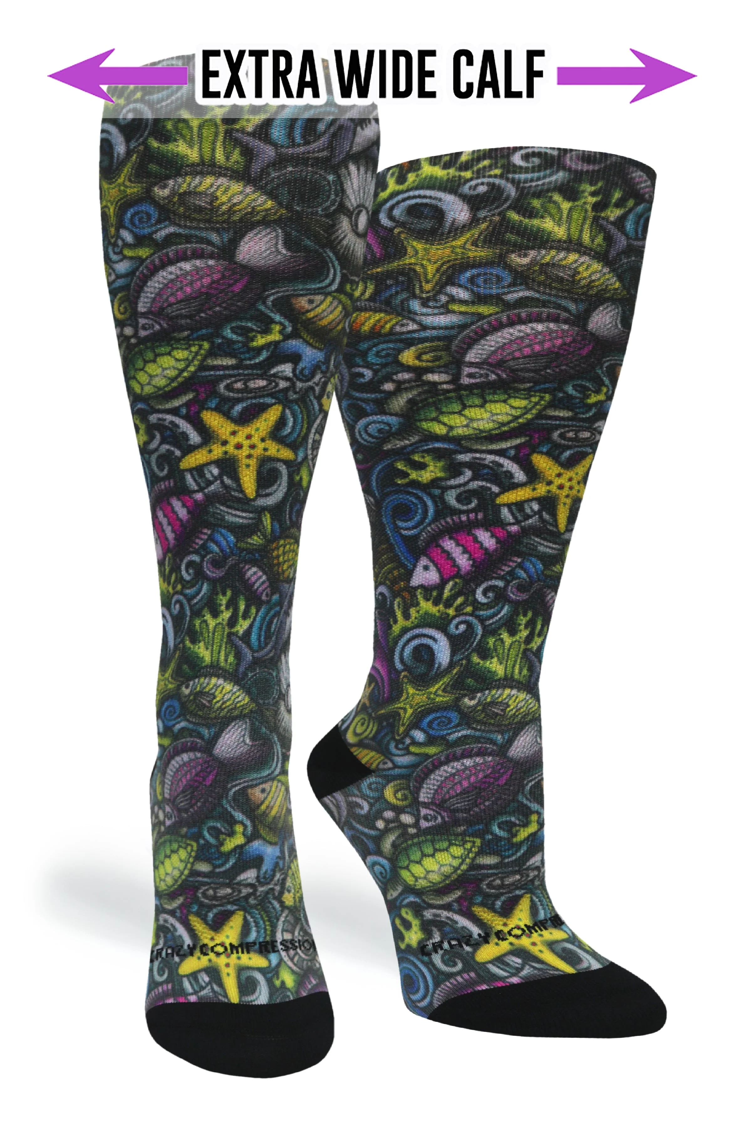 Crazy Compression - Reef Nightlife - (Standard & Extra Wide) - Image 2