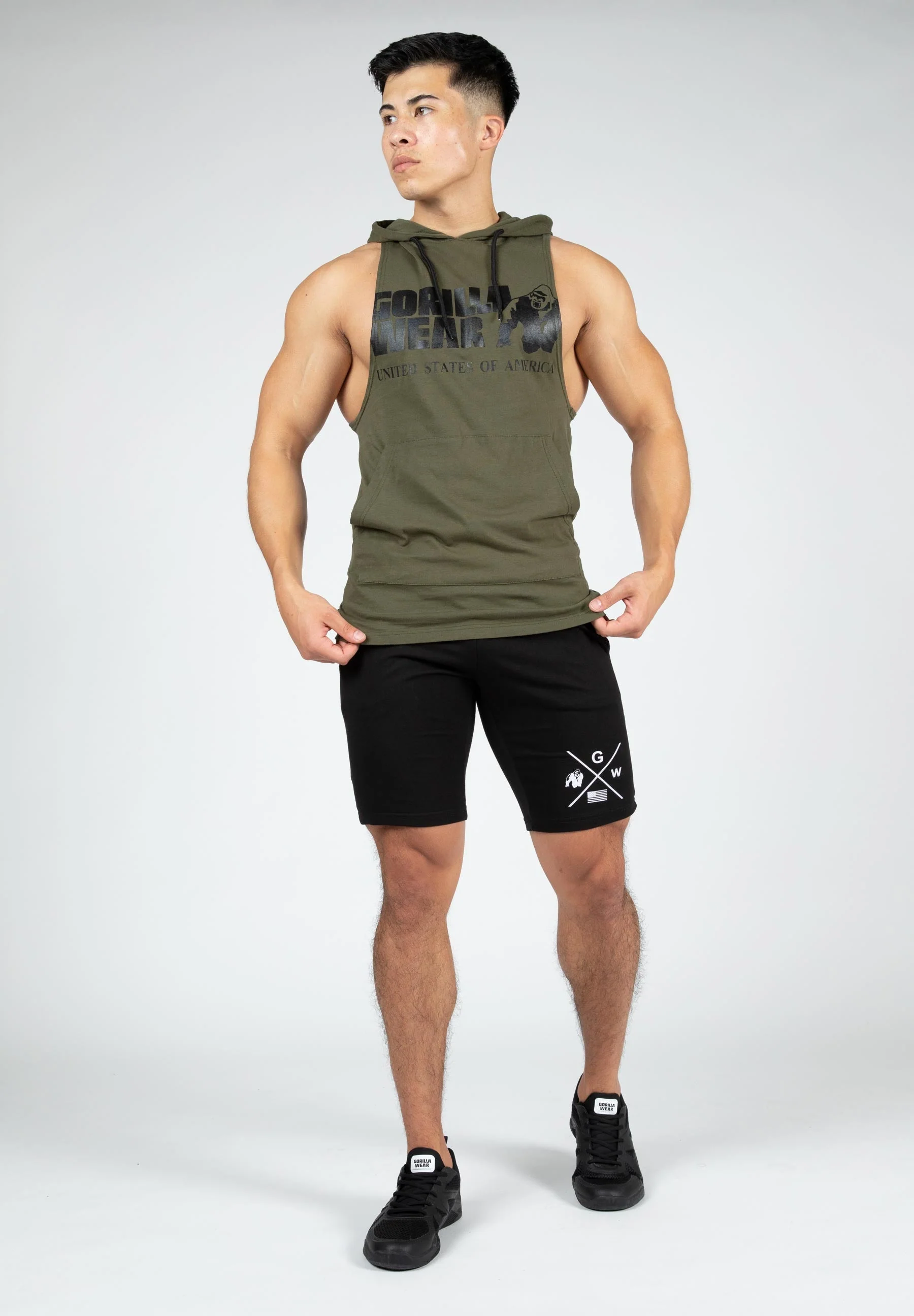 Gorilla Wear - Rogers Hooded Tank Top - Green - Image 2