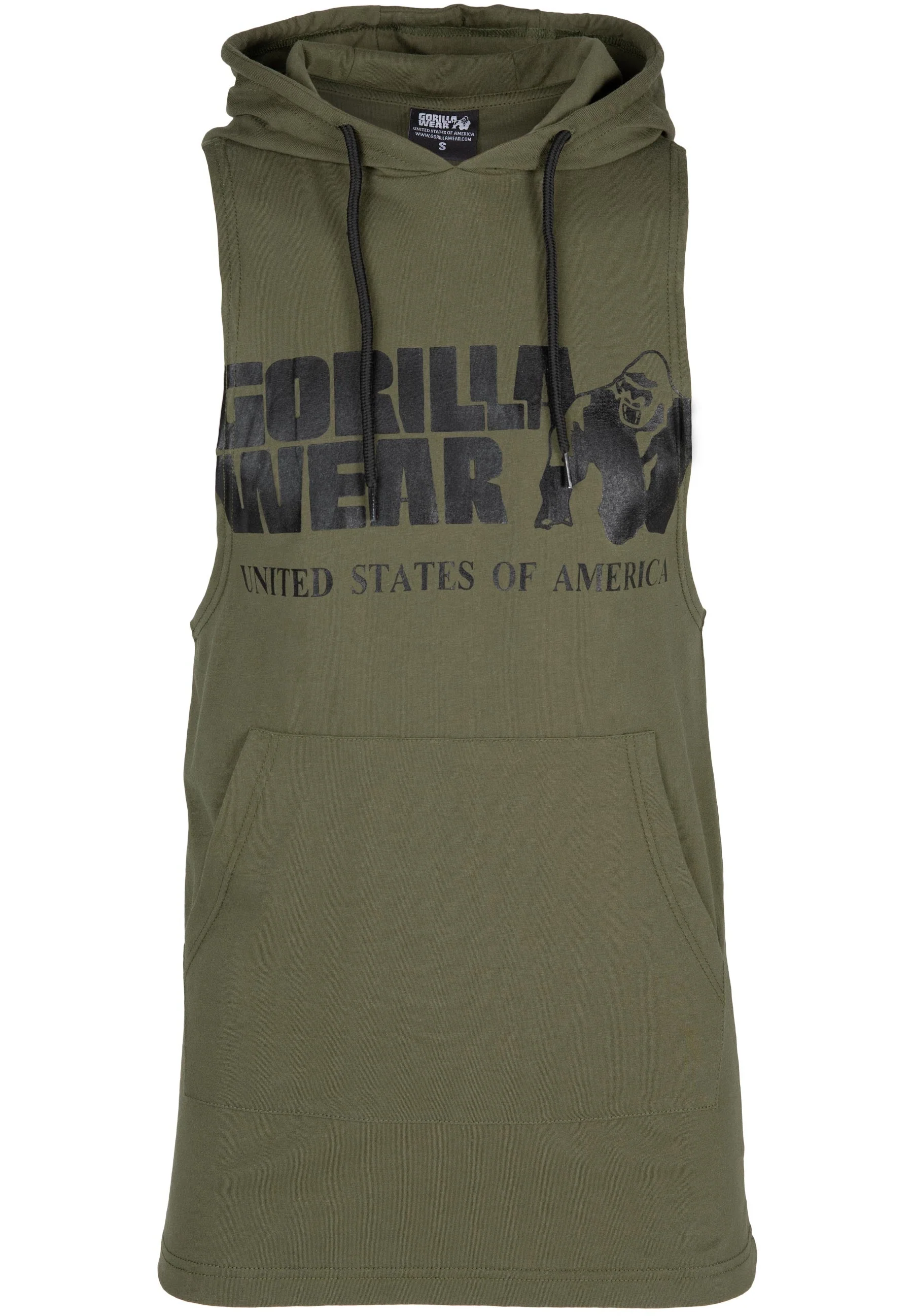 Gorilla Wear - Rogers Hooded Tank Top - Green - Image 7