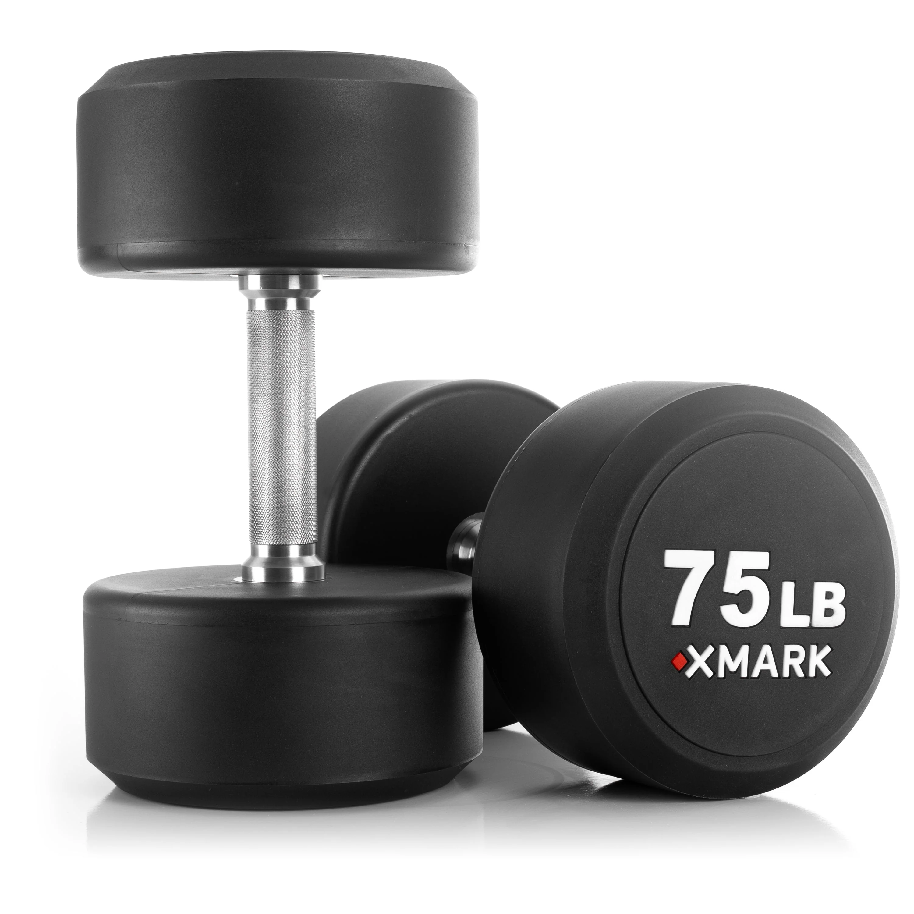 XMARK - Round Commercial Urethane Dumbbells (5-50 lb and 5-75 lb Sets) - Image 11