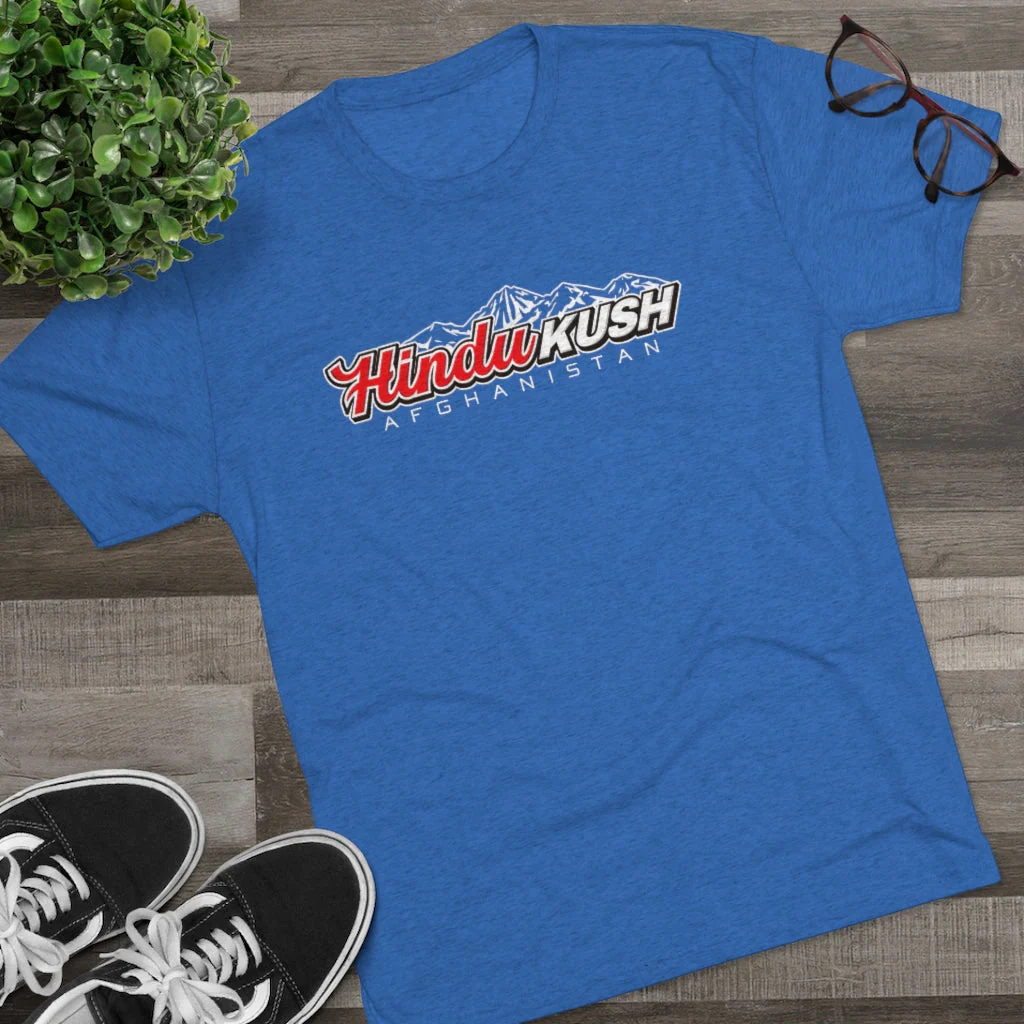 Ataclete - Royal Blue Hindu Kush Men's Tri-Blend Tee - Image 2