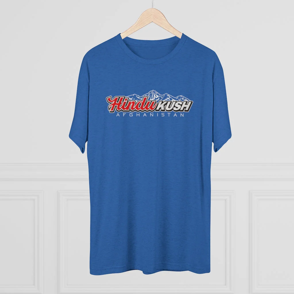 Ataclete - Royal Blue Hindu Kush Men's Tri-Blend Tee - Image 3