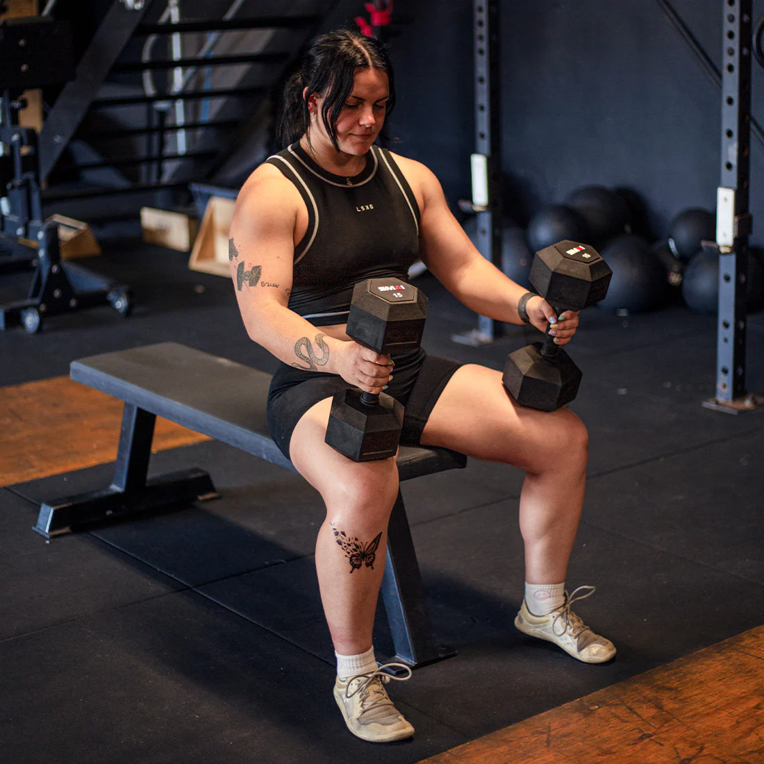 SMAI - Rubber Hex Dumbbells (Pair) - Image 4