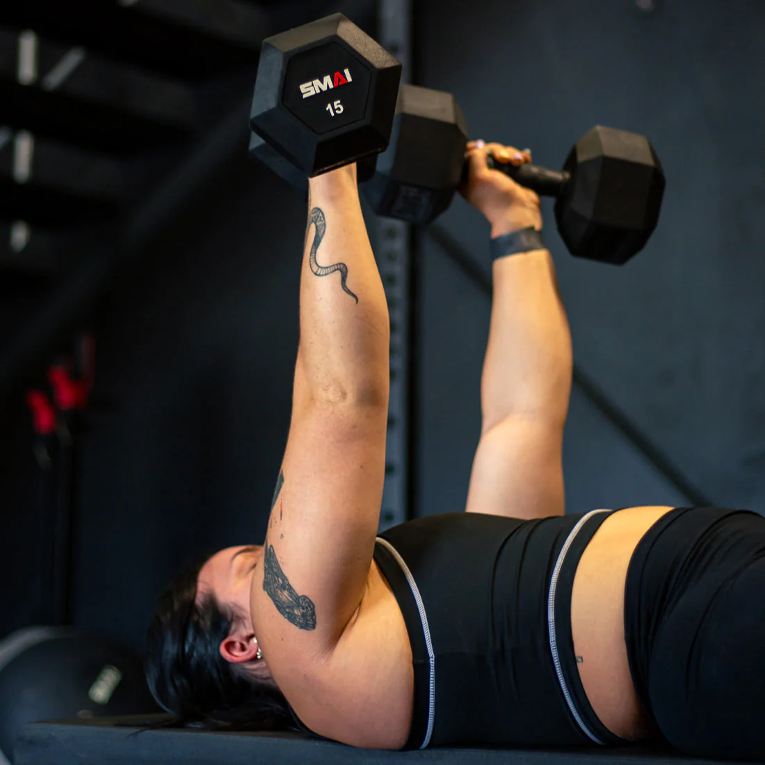 SMAI - Rubber Hex Dumbbells (Pair) - Image 5