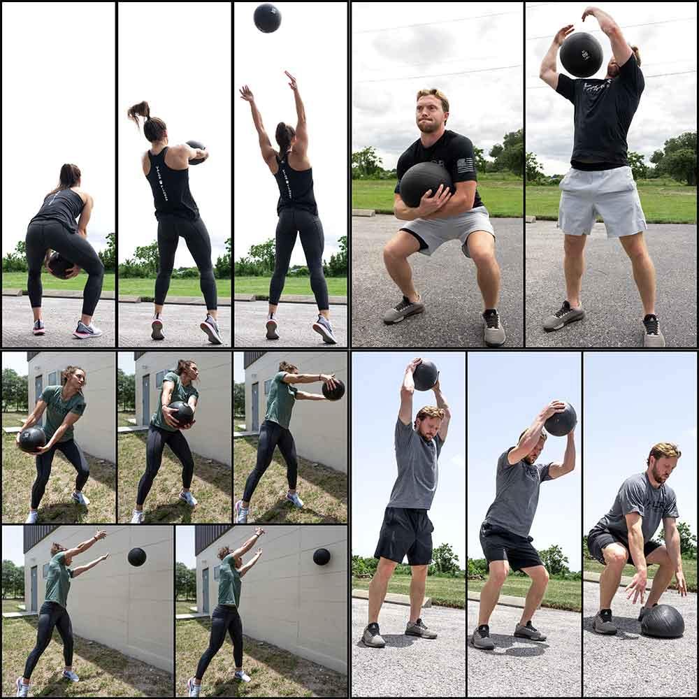 Valor Fitness - Rubber Slam Balls (10-50lbs) - Image 2