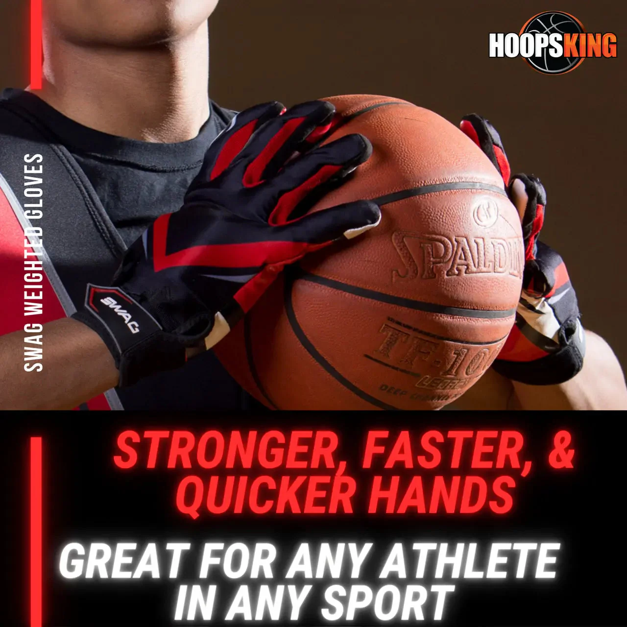 HoopsKing - S.W.A.G. Adjustable Weighted Gloves | Men Women | Finger Weights | Basketball, Fitness, Exercise - Image 5