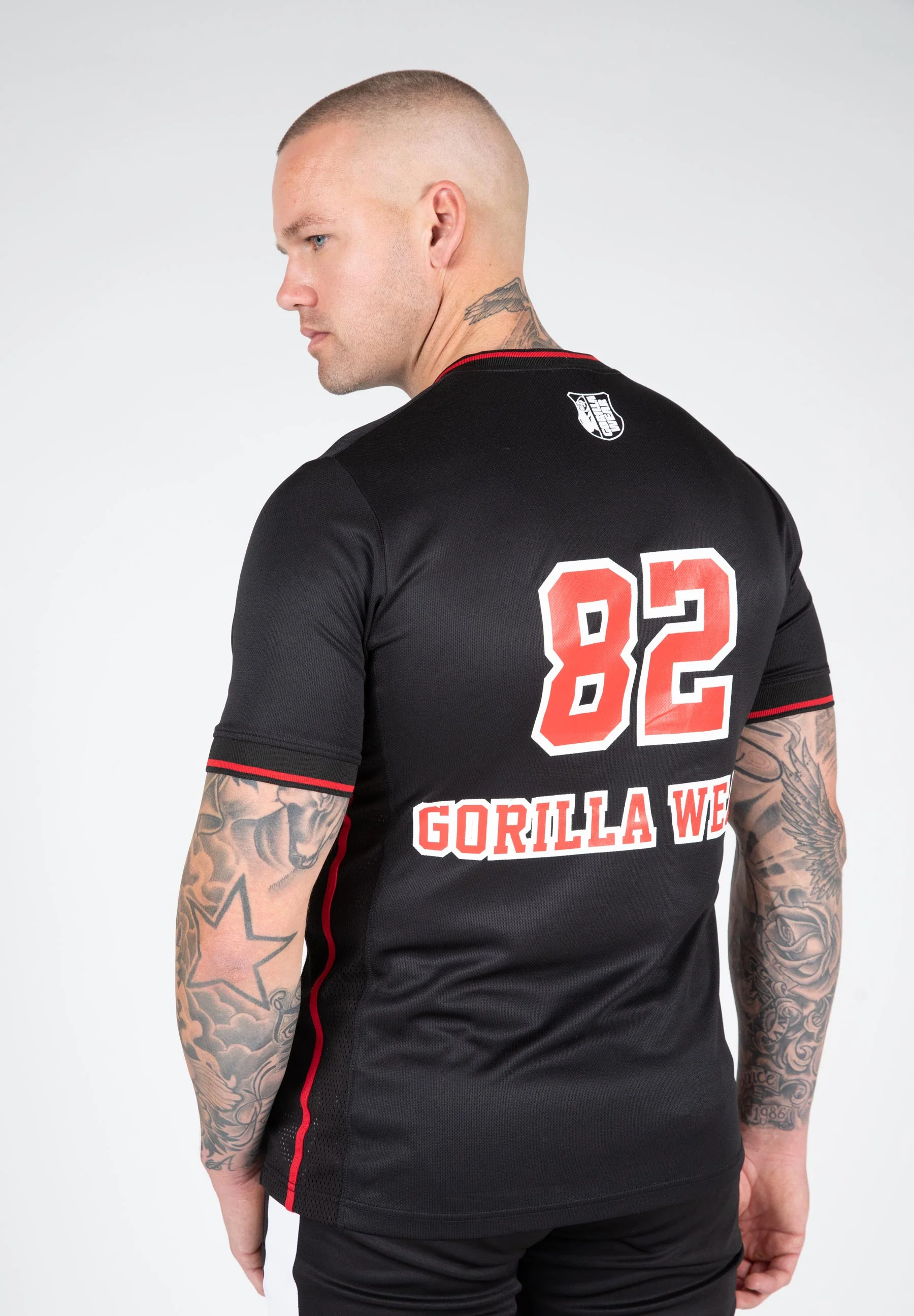 Gorilla Wear - San Mateo T-shirt - Black/Red - Image 4