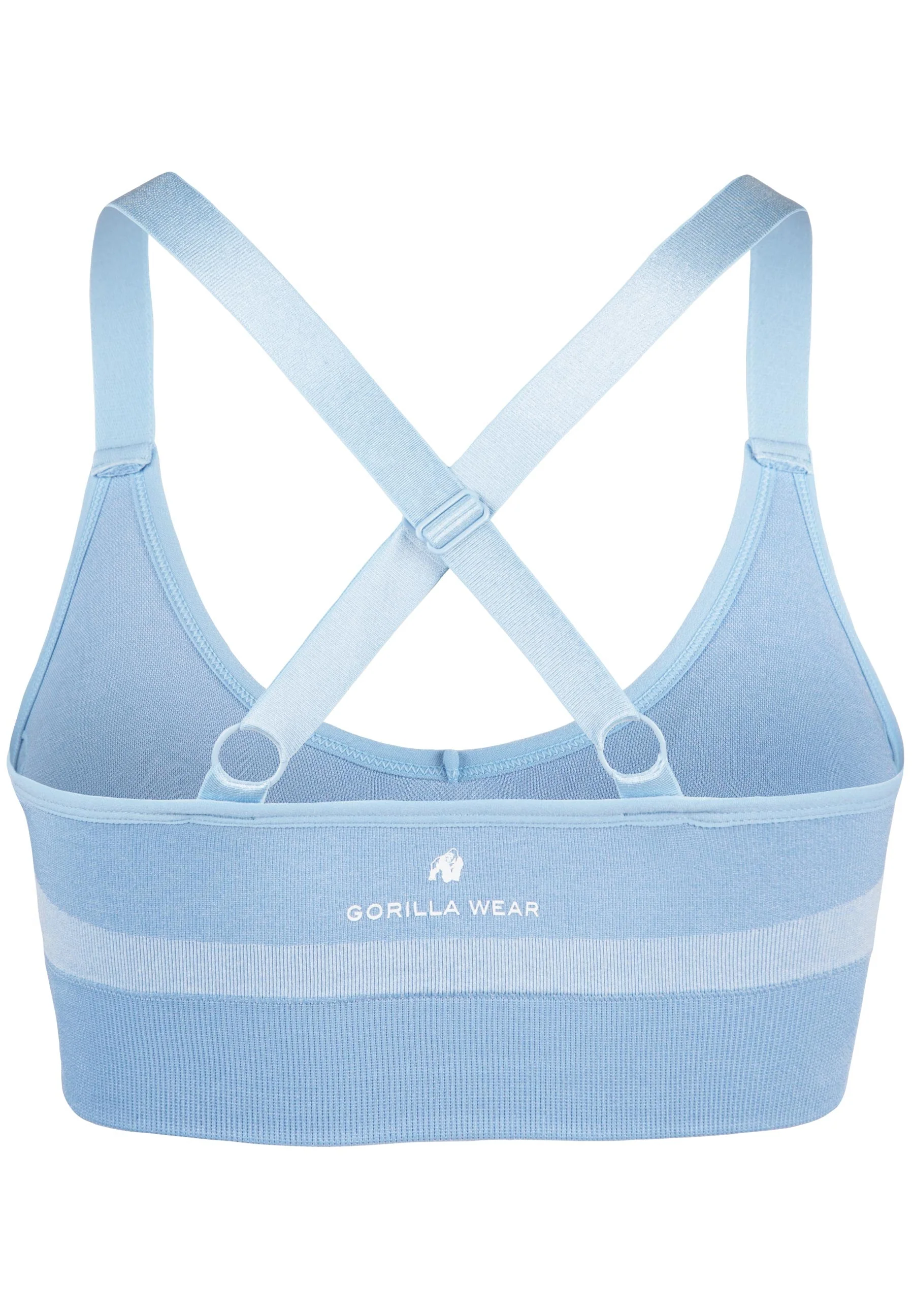 Gorilla Wear - Selah Seamless Sports Bra - Light Blue - Image 6