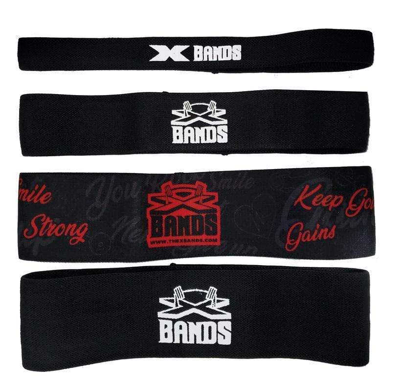 The X Bands - Set of 4 Fabric Booty Building Bands with Guide Book - Image 2