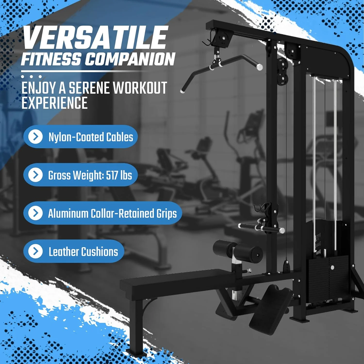 SFE - Lat Pulldown & Low Row Combo w/ 250lb weight stack (New) - Image 3