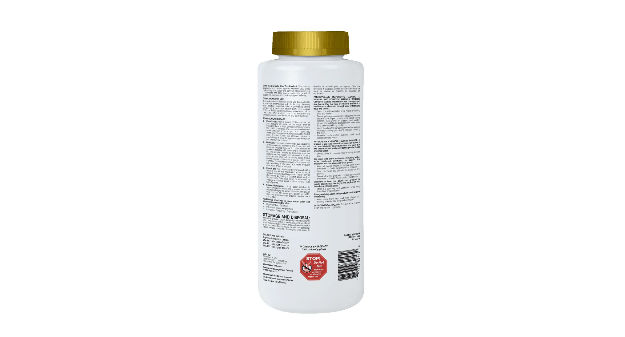 The Cold Life - Sirona Chlorinating Granule - Image 3