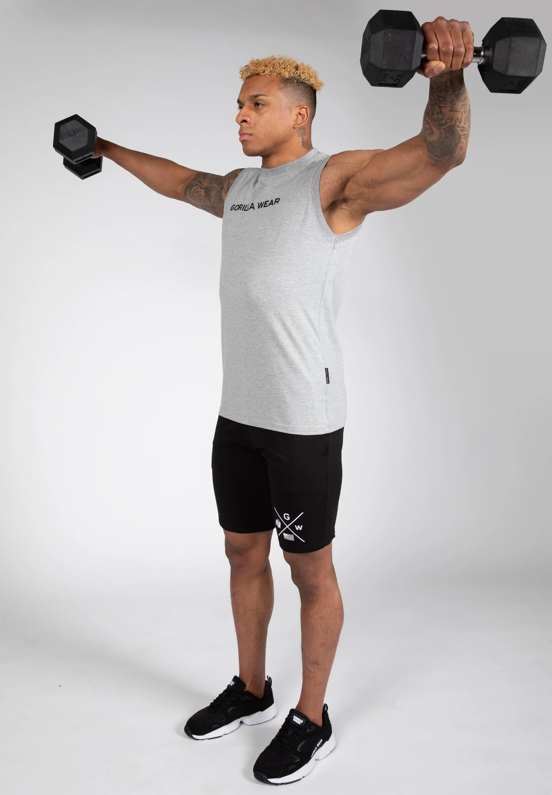 Gorilla Wear - Sorrento Sleeveless T-Shirt - Gray - Image 10