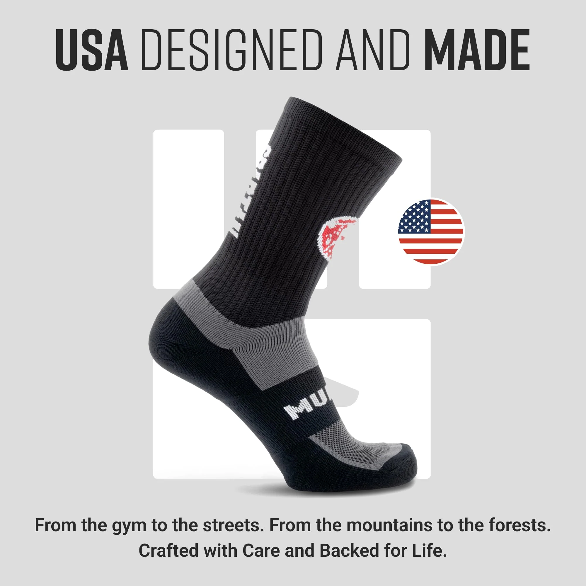 Mudgear - Spartan by MudGear Crew Height Sock - Image 7