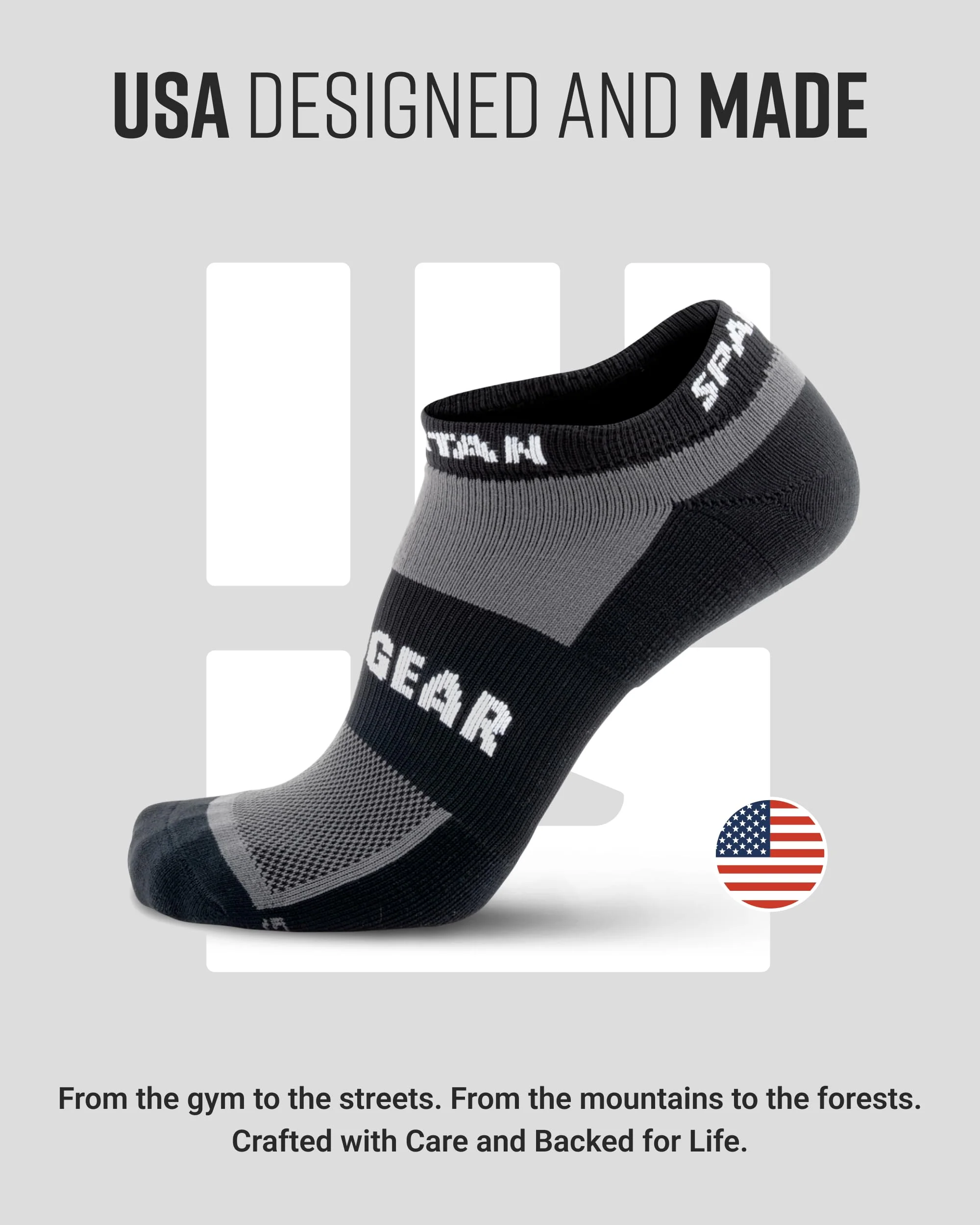Mudgear - Spartan by MudGear No-Show Sock - Image 8