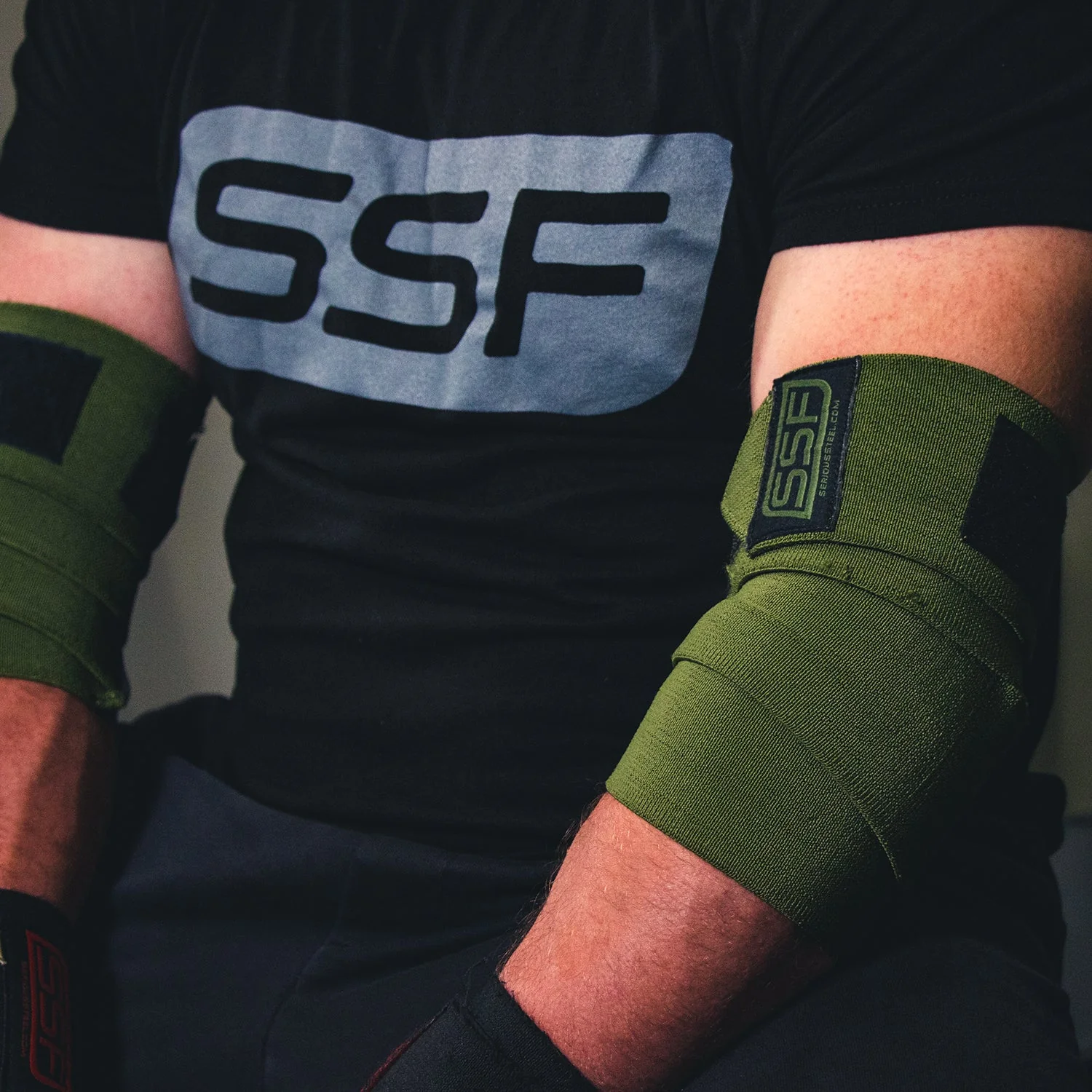 Serious Steel Fitness - Stiff Elbow Wraps 120 Cm (Pair) - Image 5